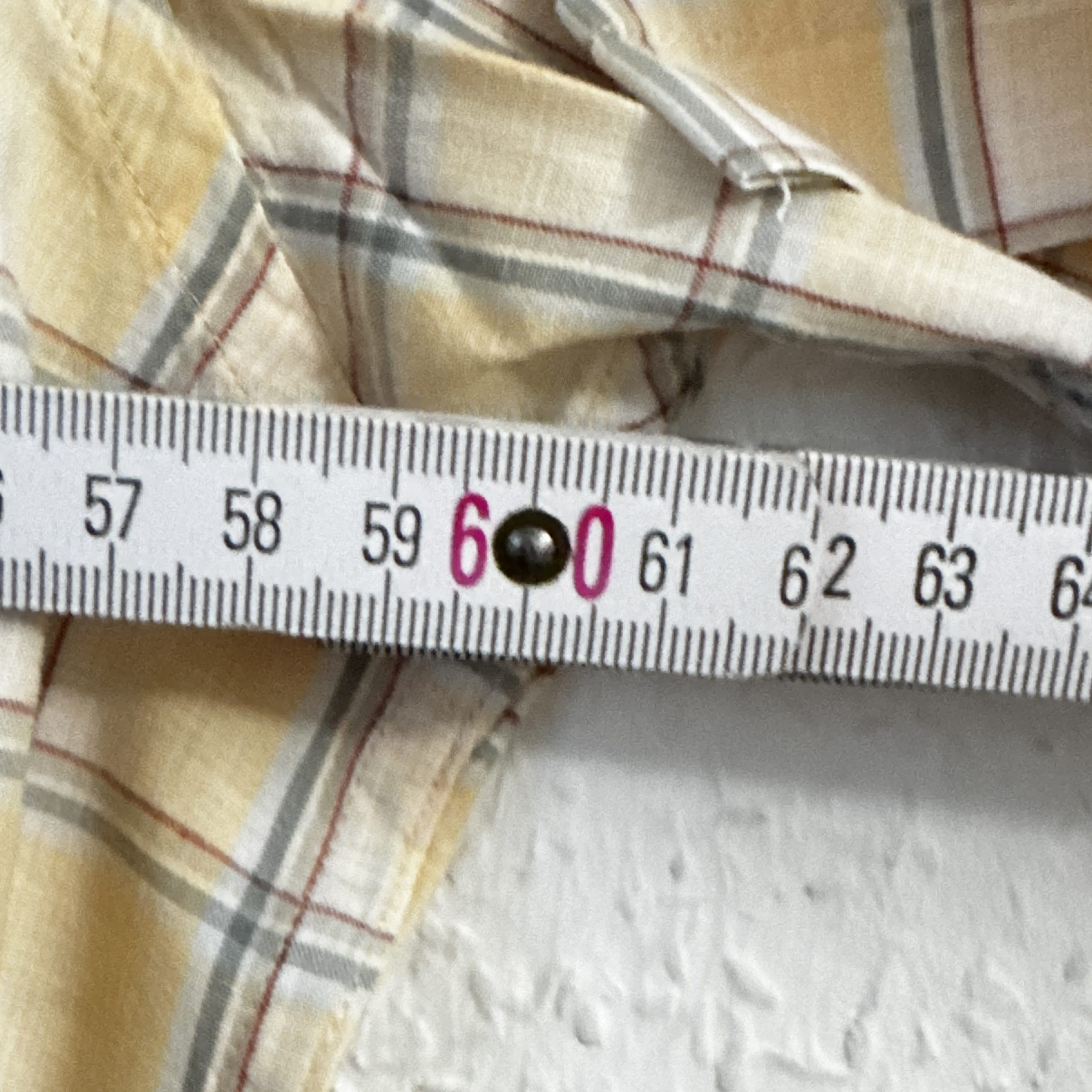 Tom Tailor Yellow Checked Cotton Shirt XL- 2189 image 7