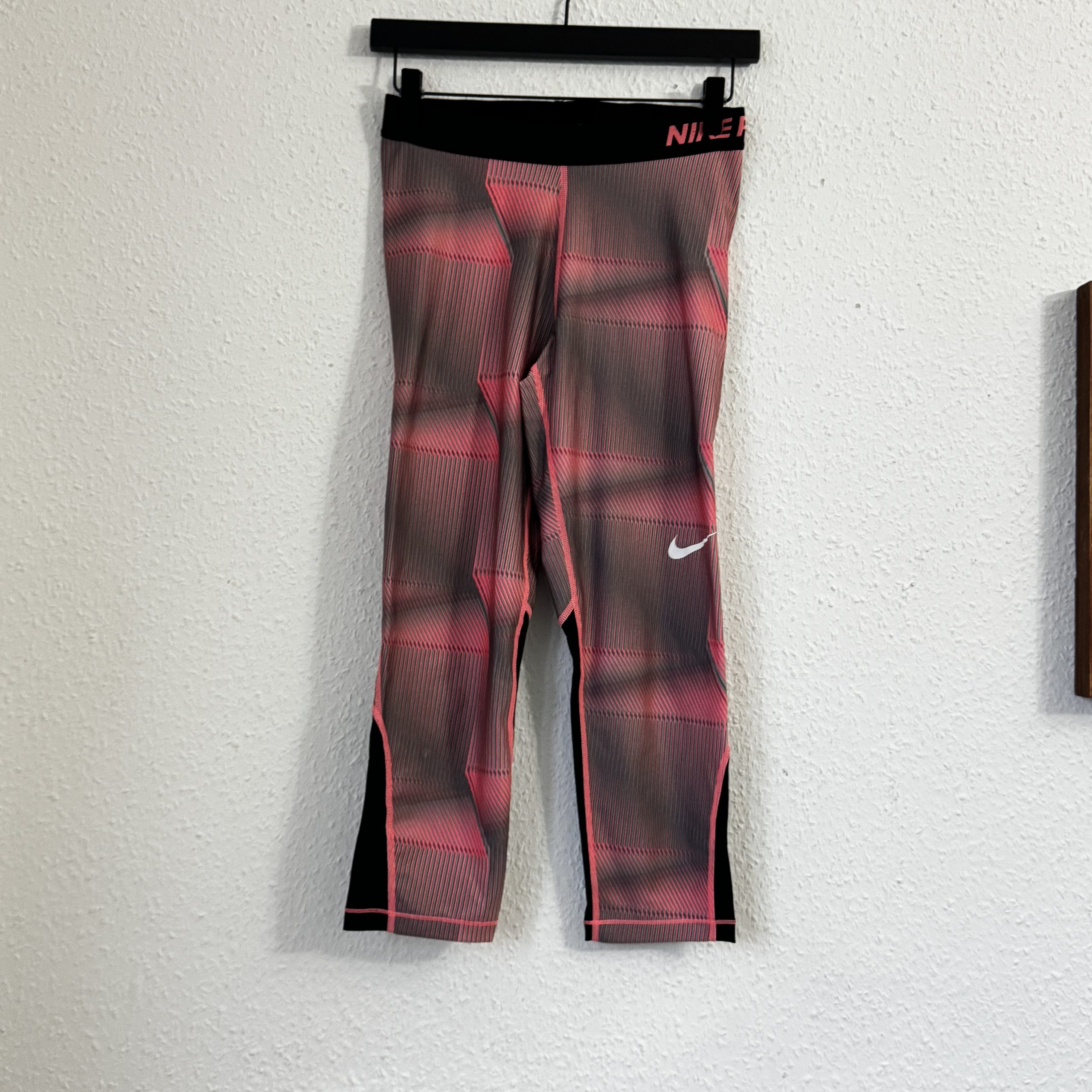 Nike Pink & Black Running Tights Size M- 2185