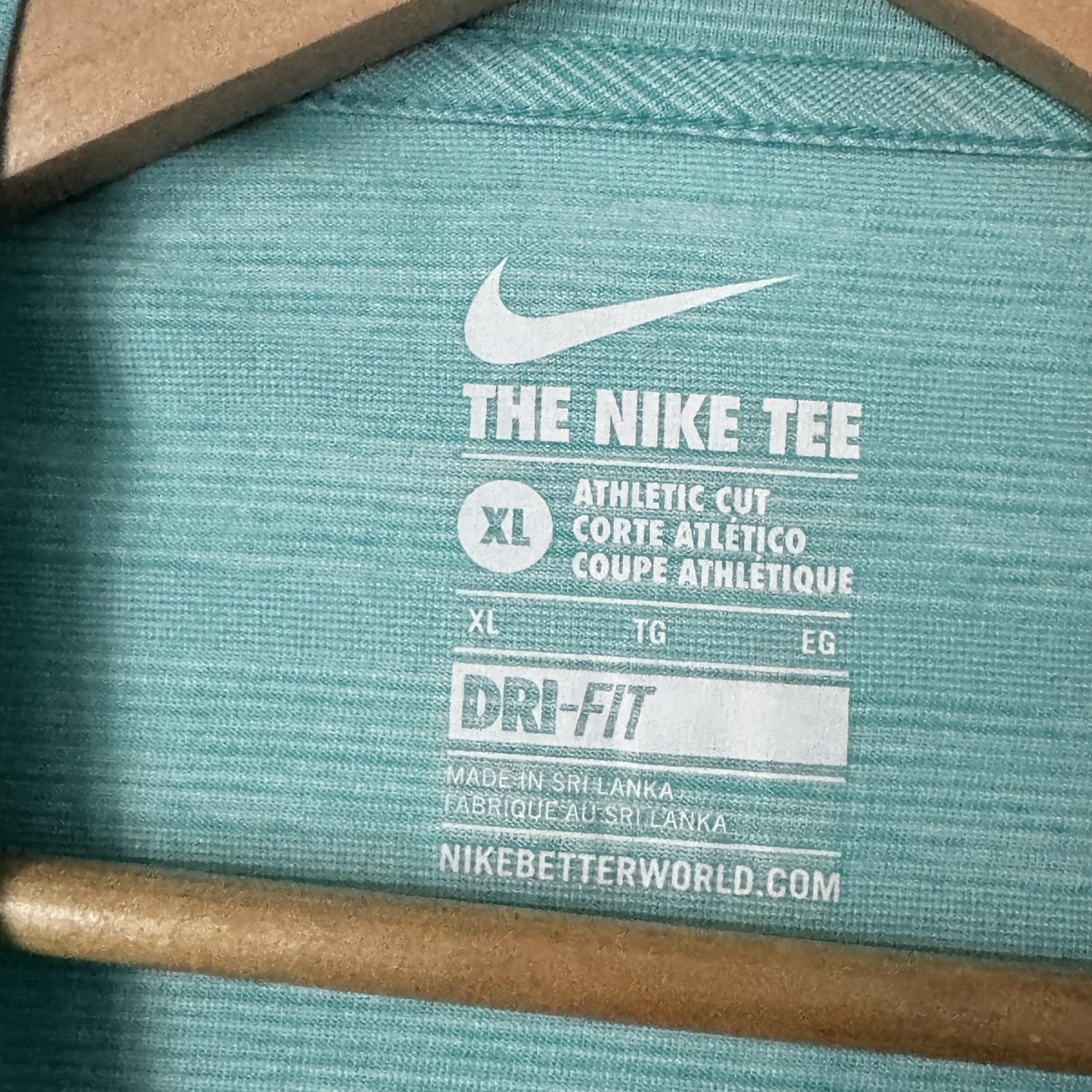Nike Green Athletic Cut Dri-Fit Tee XL - 2184 image 4