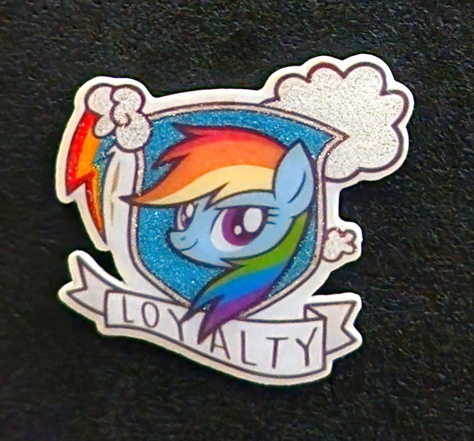 Glitter Rainbow Dash pin - My Little Pony image 2