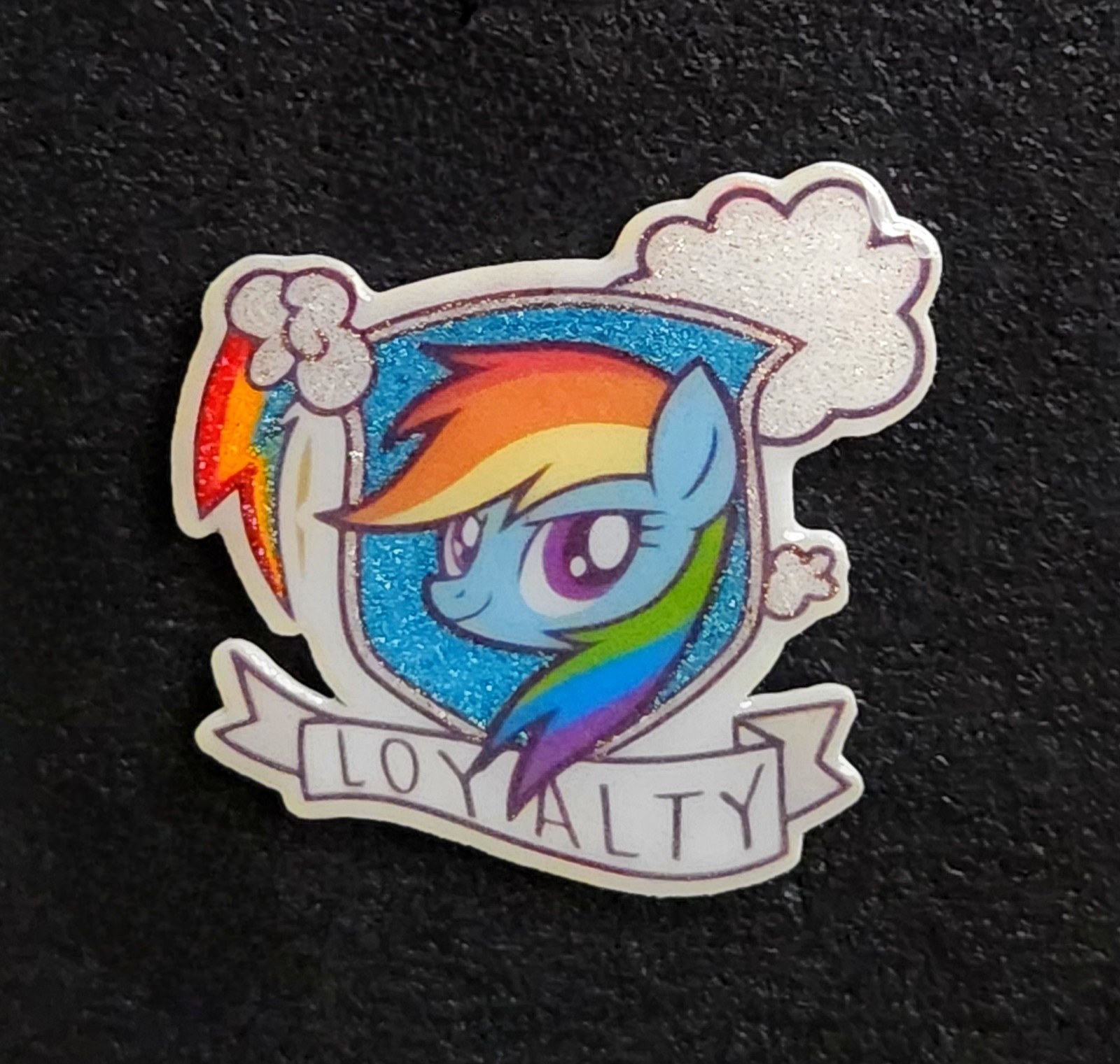 Glitter Rainbow Dash pin - My Little Pony image 3