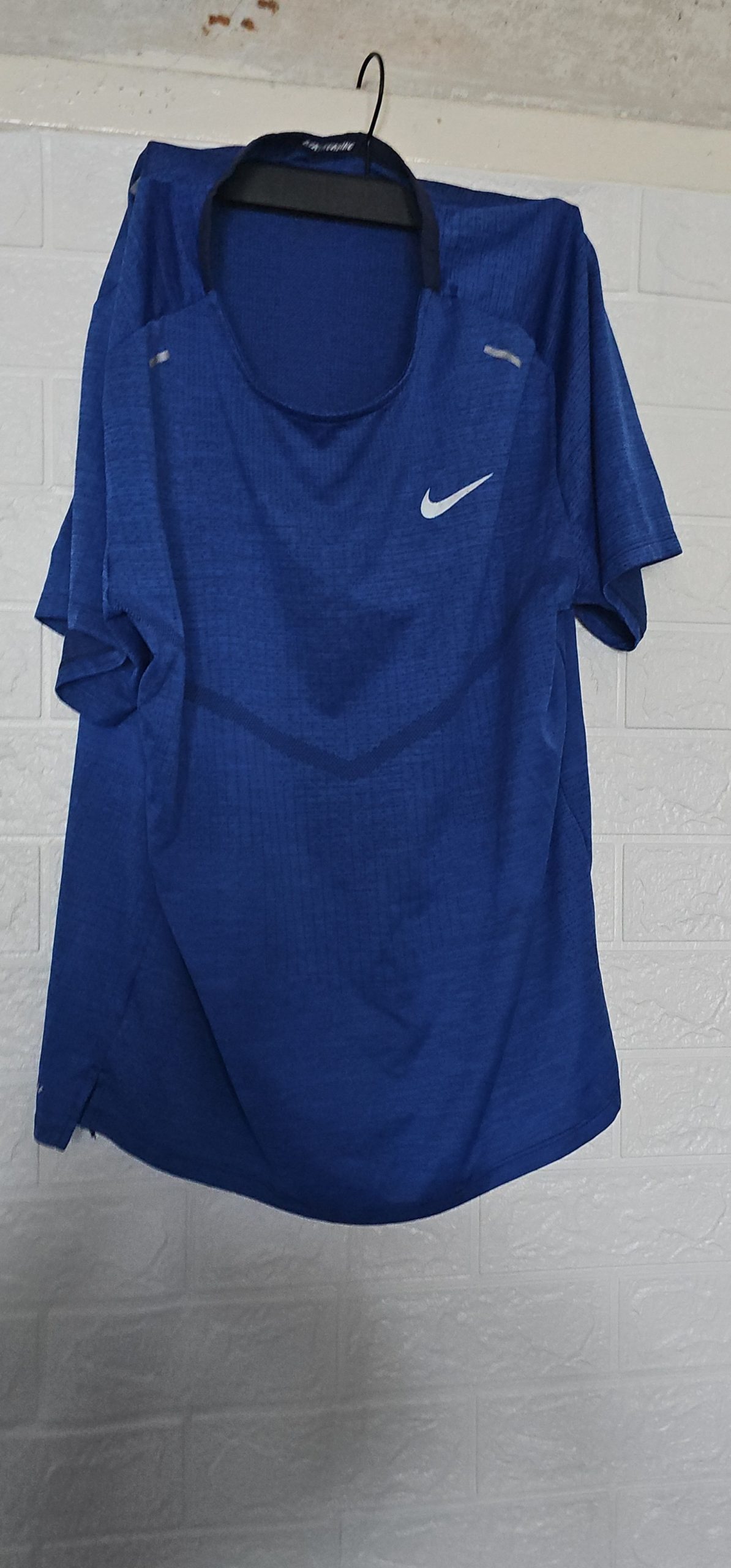 Nike Blue Men's Running T-Shirt Medium Dri-FIT