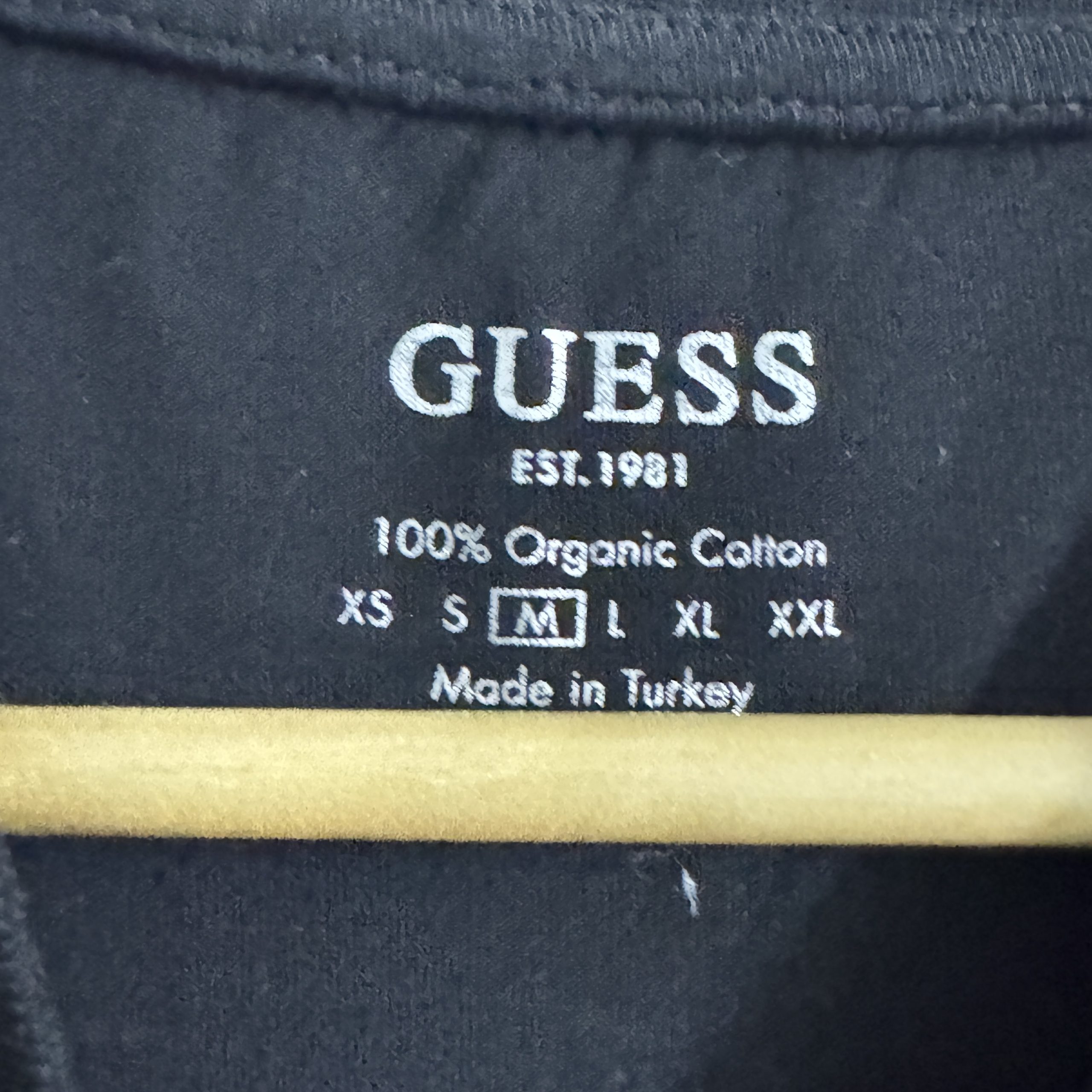 Guess Black Graphic T-Shirt Women M 100% Organic Cotton - 2208 image 3