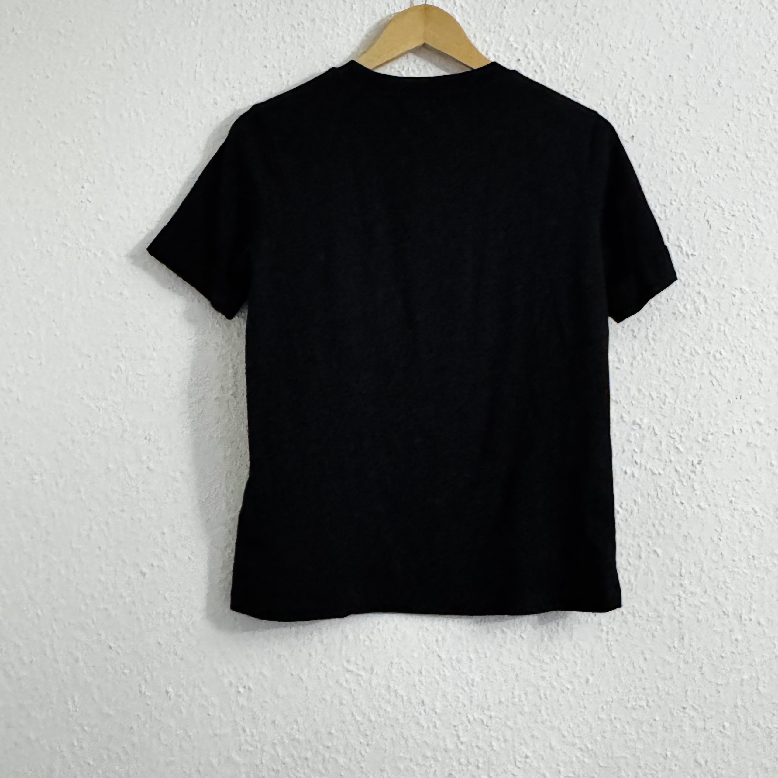 Guess Black Graphic T-Shirt Women M 100% Organic Cotton - 2208 image 6
