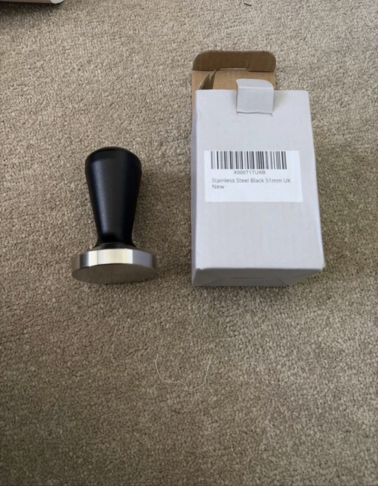 51mm Stainless Steel & Black Coffee Tamper image 2