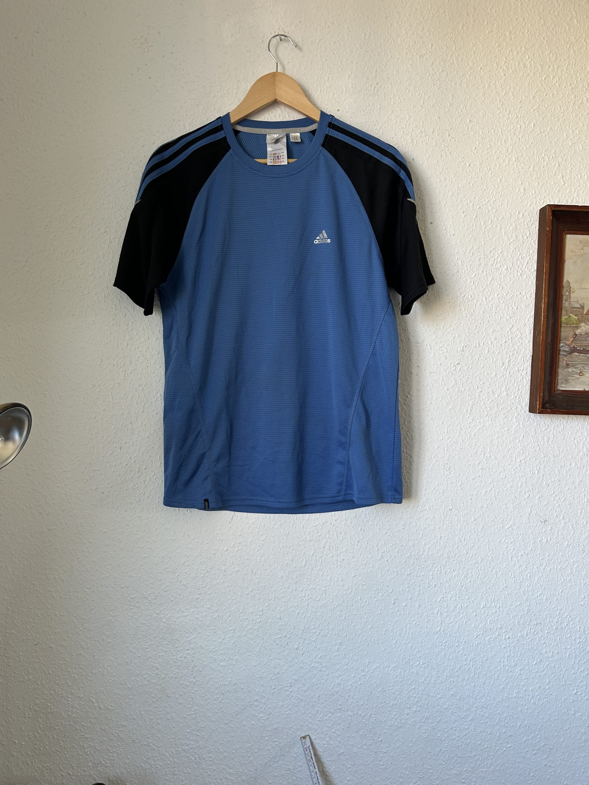 Adidas Blue & Black Climacool Sport T-Shirt L - 2146