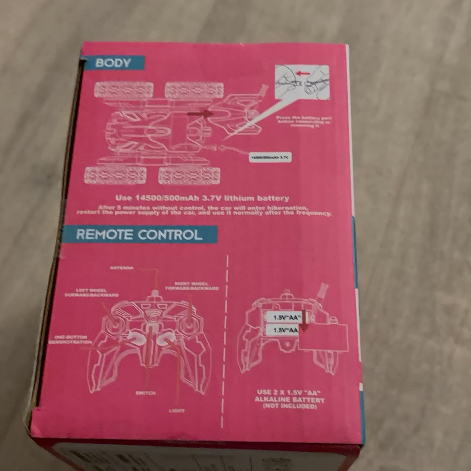 Seveclotree Pink & Blue RC Stunt Car Toy Kids 6+ image 2