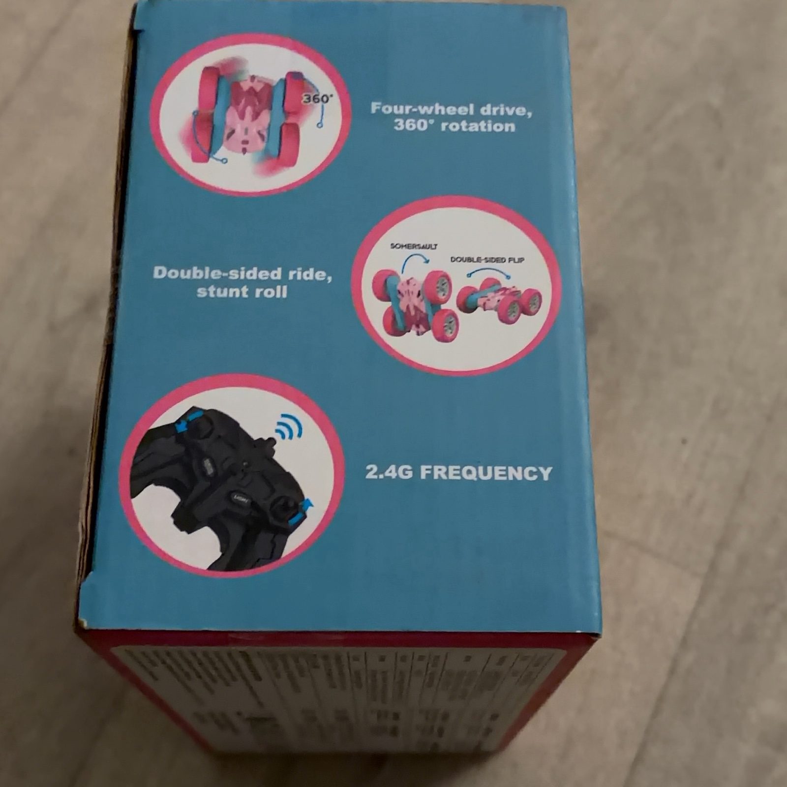 Seveclotree Pink & Blue RC Stunt Car Toy Kids 6+ image 3