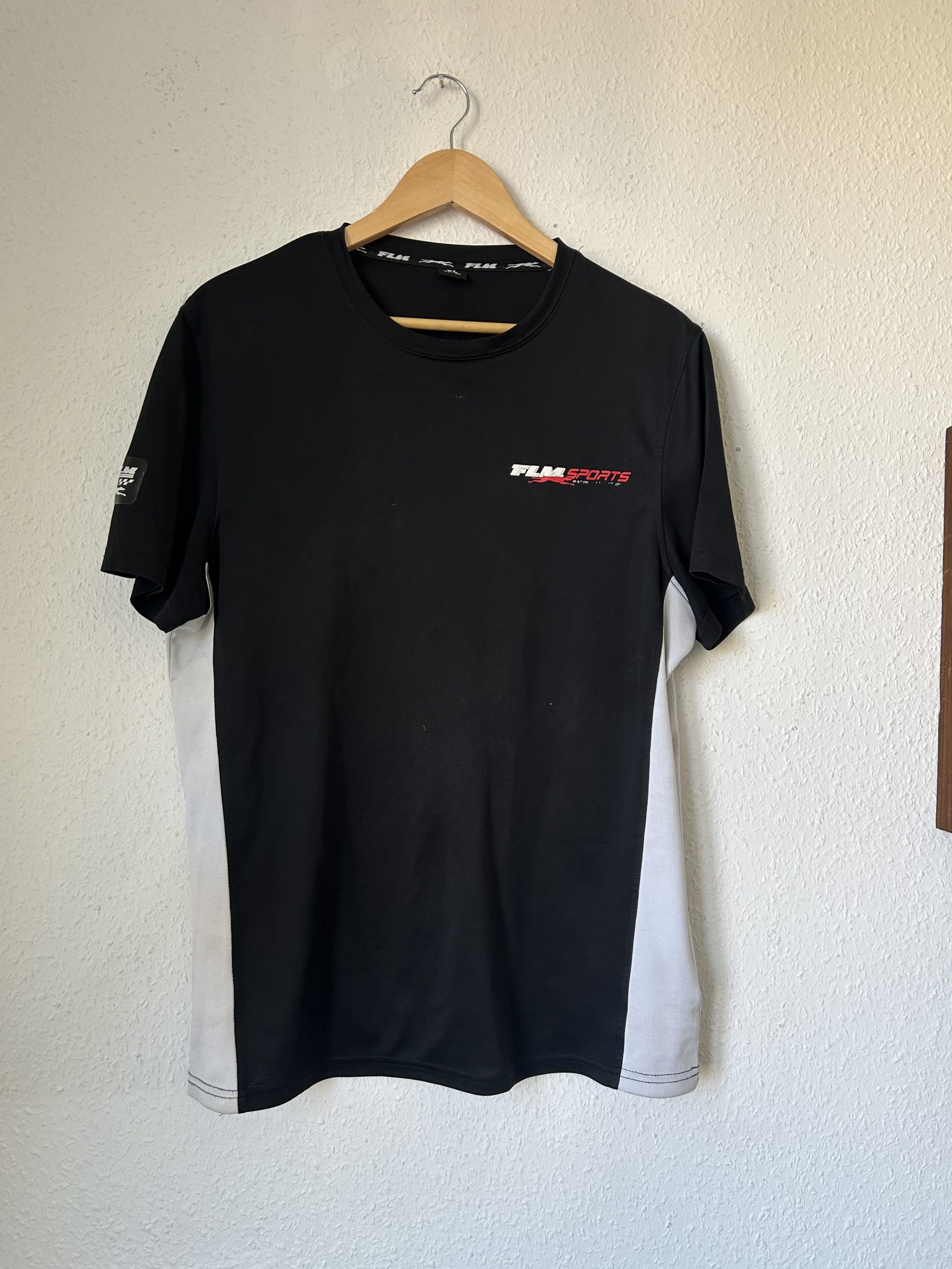 FLM Black & White Motorsport T-Shirt XL 54-56 - 2144