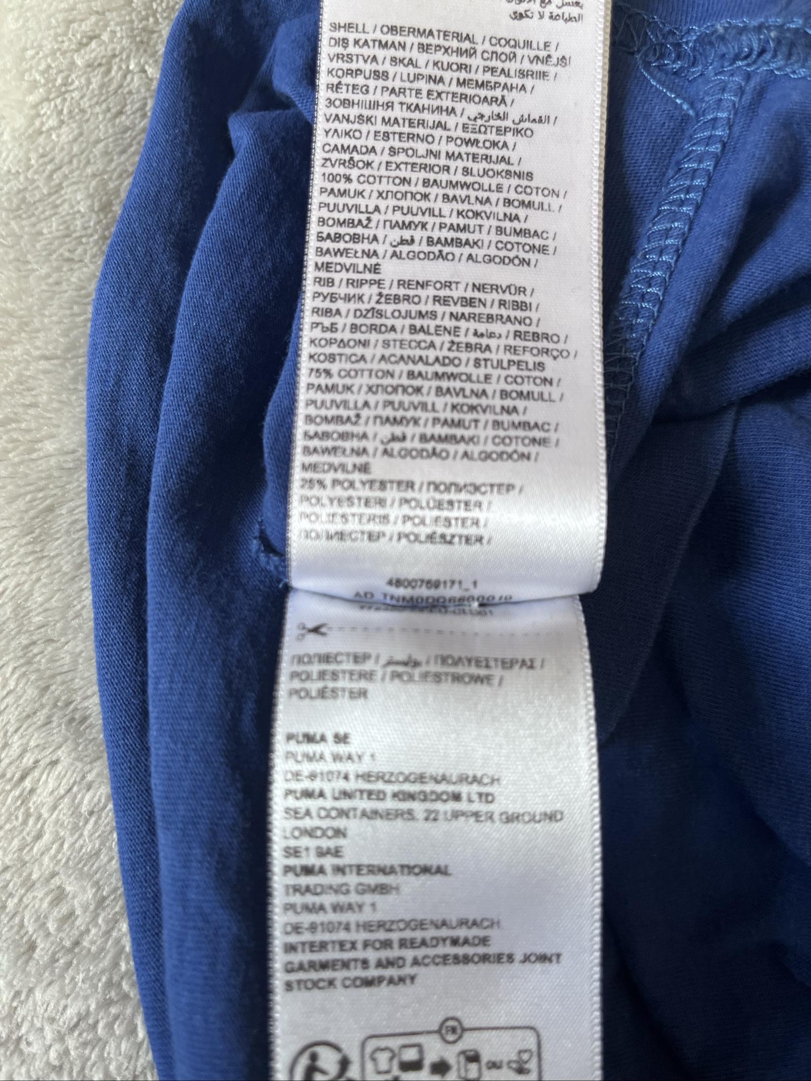 Puma Blue Manchester City Football T-Shirt Medium Men image 6