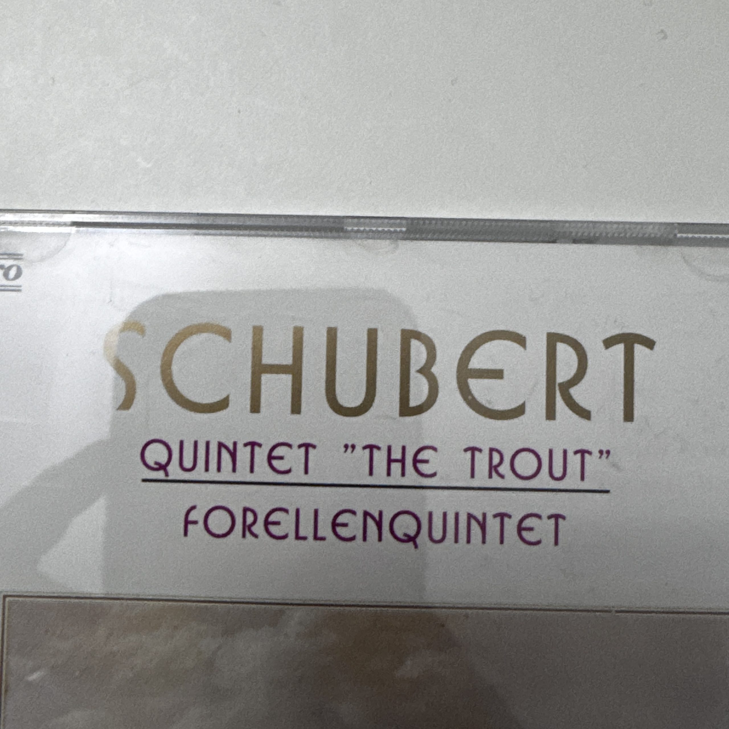 Schubert Quintet The Trout Forellenquintet Classical CD Media 72 image 4