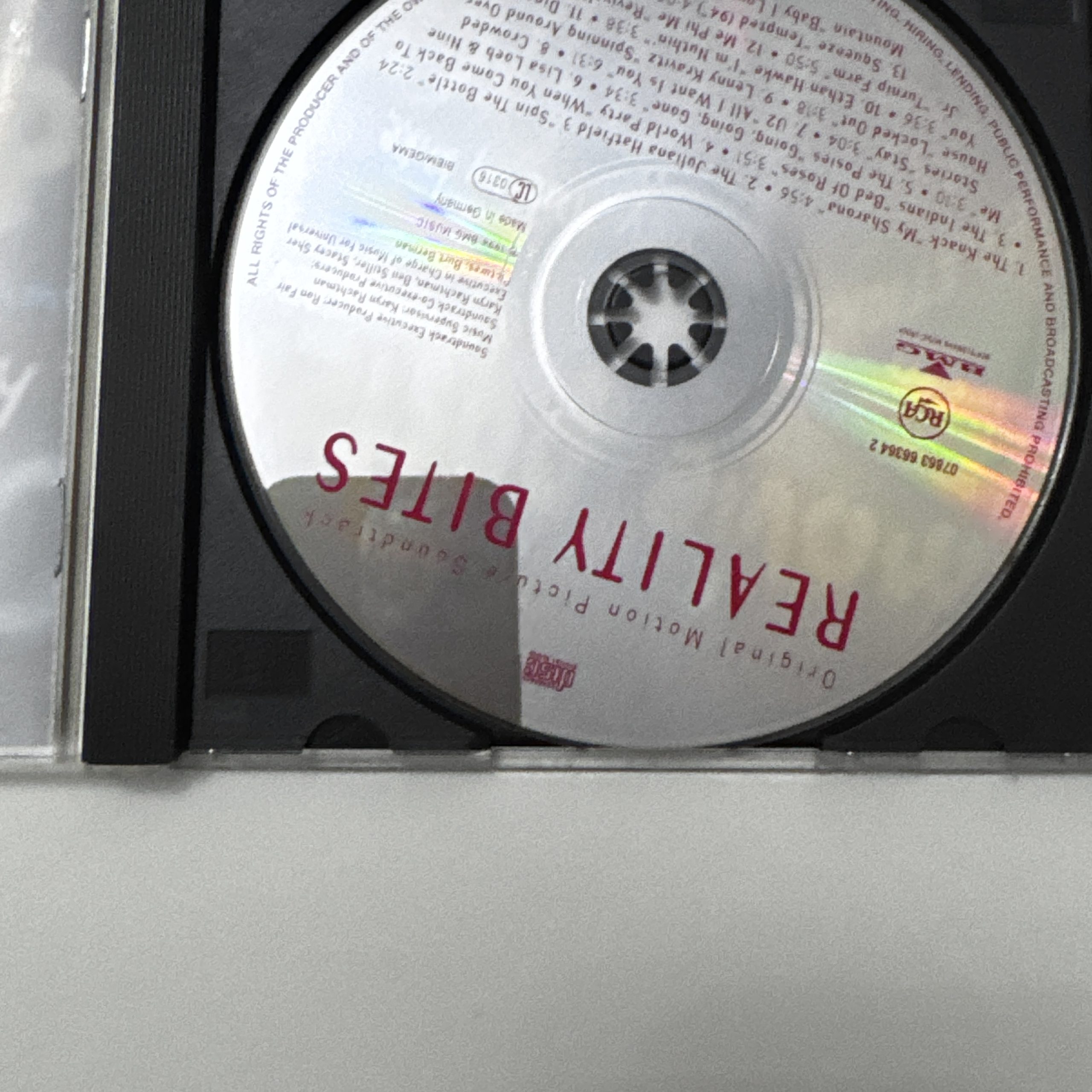 Reality Bites Original Motion Picture Soundtrack CD RCA Media 77 image 2