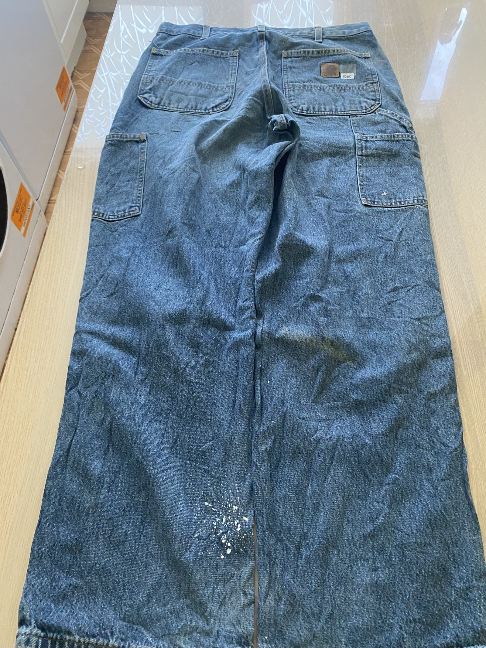 Carhartt Baggy Jeans W34 L30 Blue Loose Fit Skate Y2K Vintage