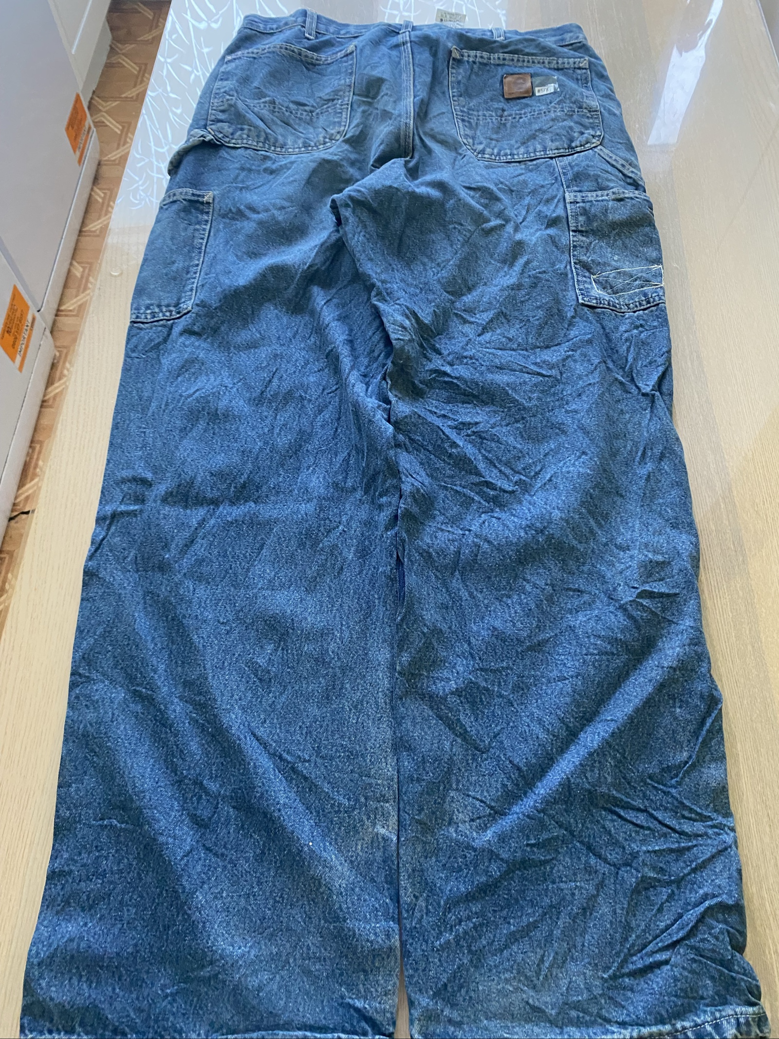 Carhartt Baggy Jeans W35 L32 Blue Loose Fit Skate Y2K Vintage