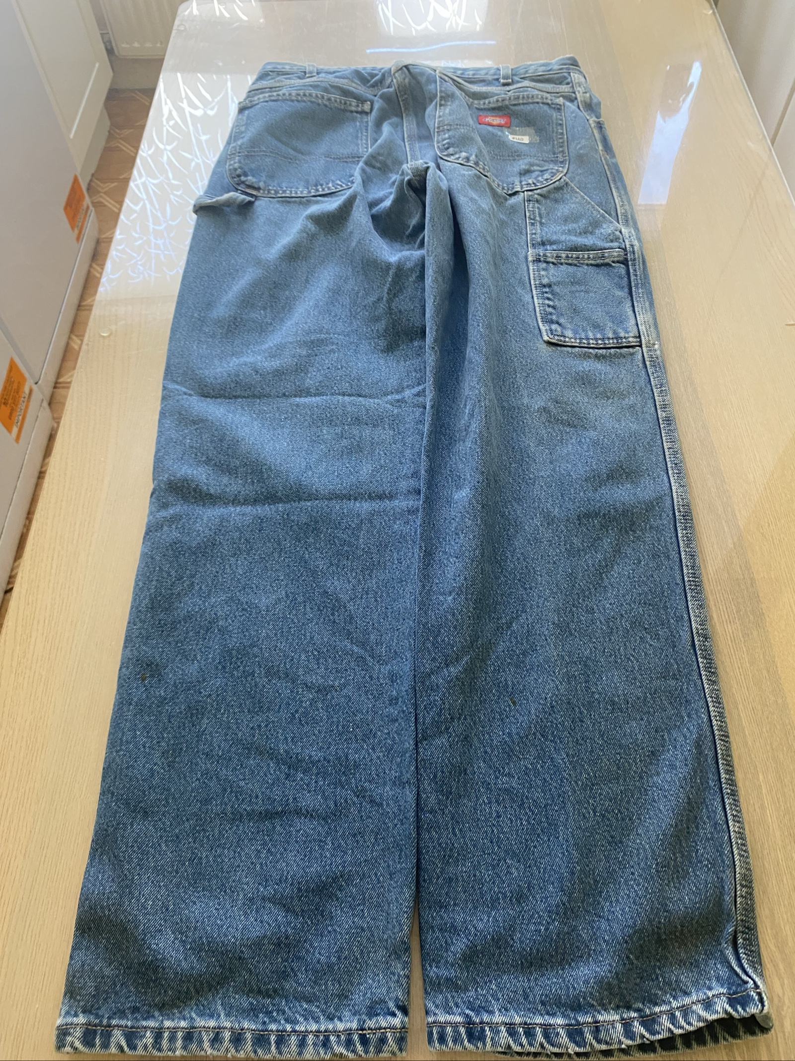 Dickies Baggy Jeans W34 L34 Blue Loose Fit Skate Y2K Vintage