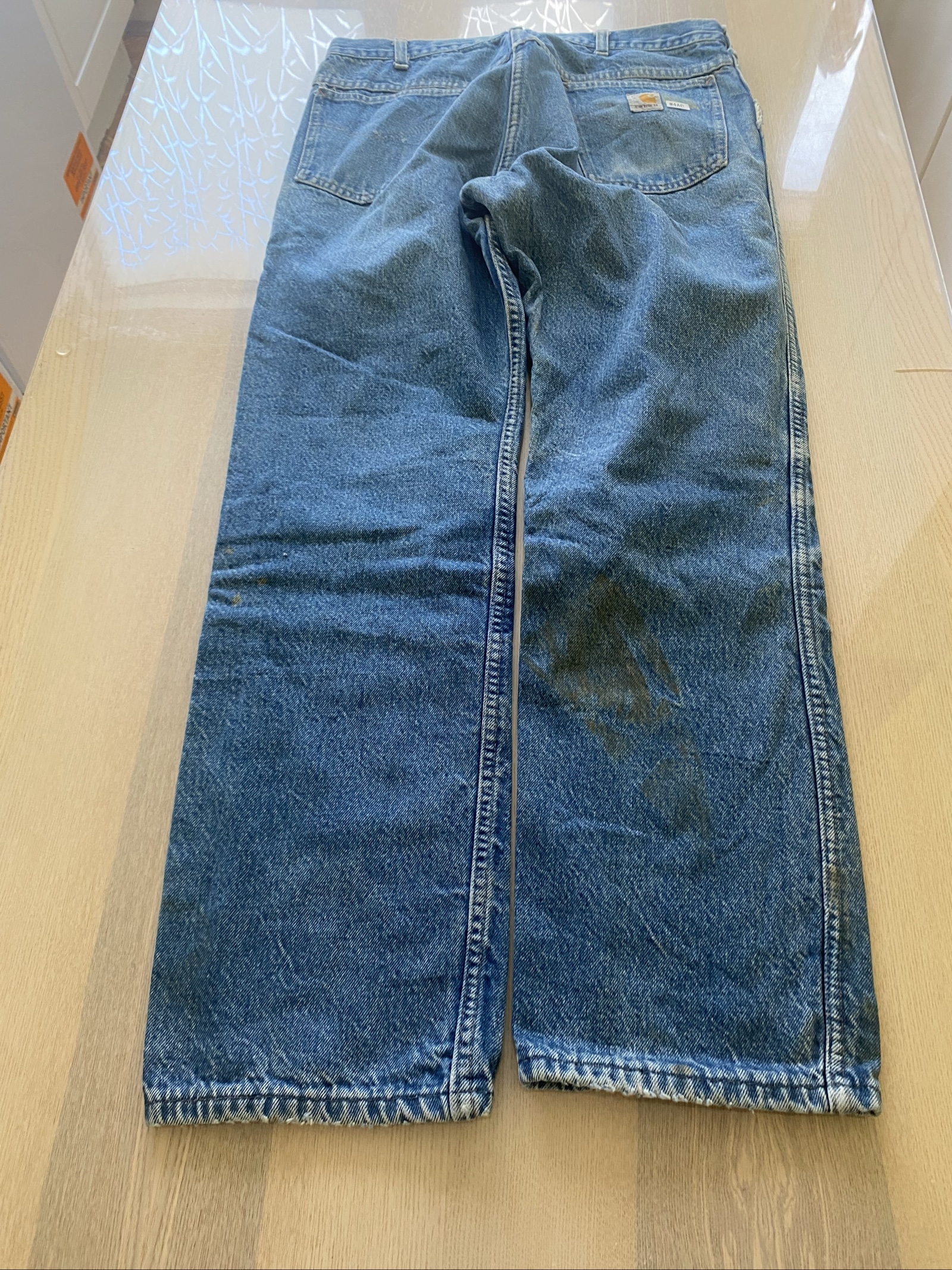 Carhartt Baggy Jeans W30 L30 Blue Loose Fit Skate Y2K Vintage
