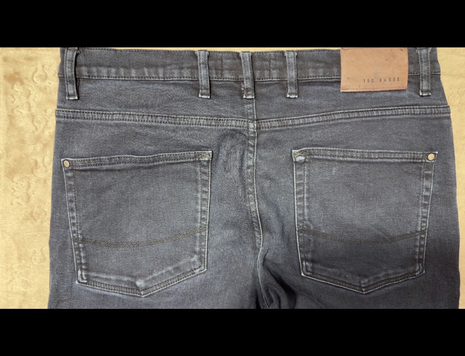 Ted Baker Dark Blue Slim Fit Stretch Denim Jeans 32 image 3