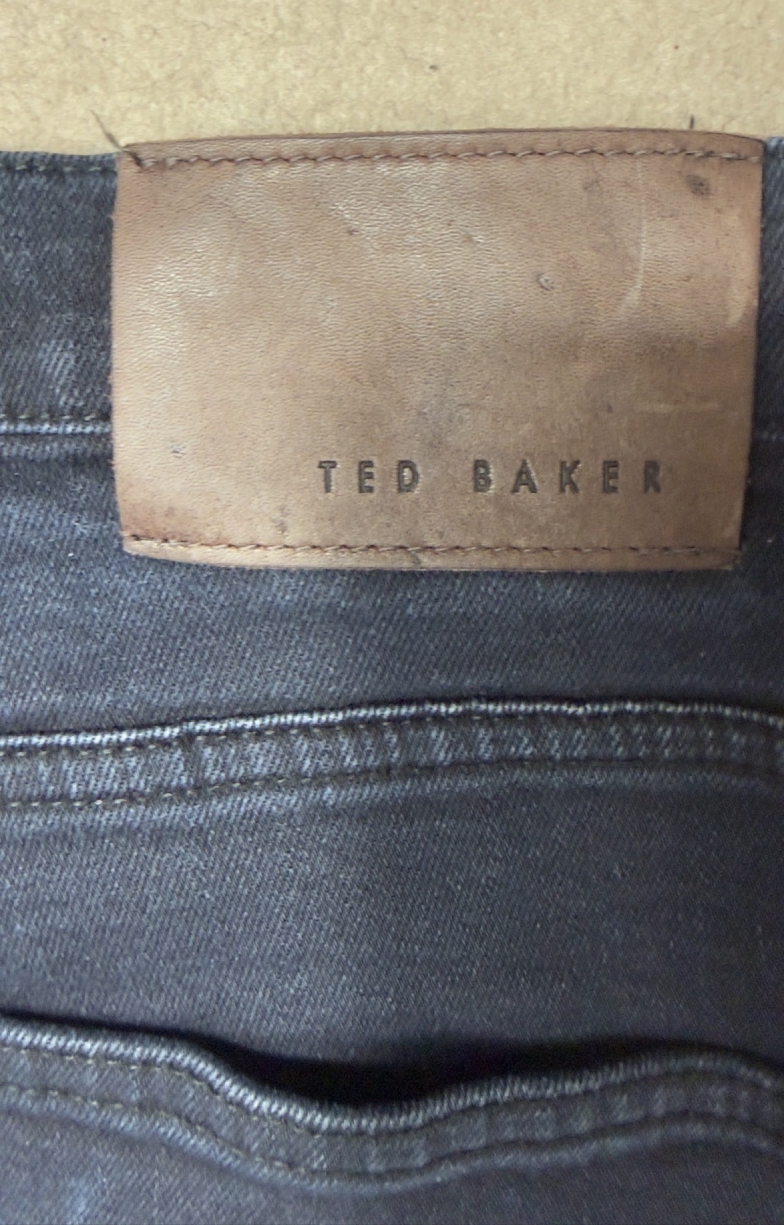 Ted Baker Dark Blue Slim Fit Stretch Denim Jeans 32 image 7
