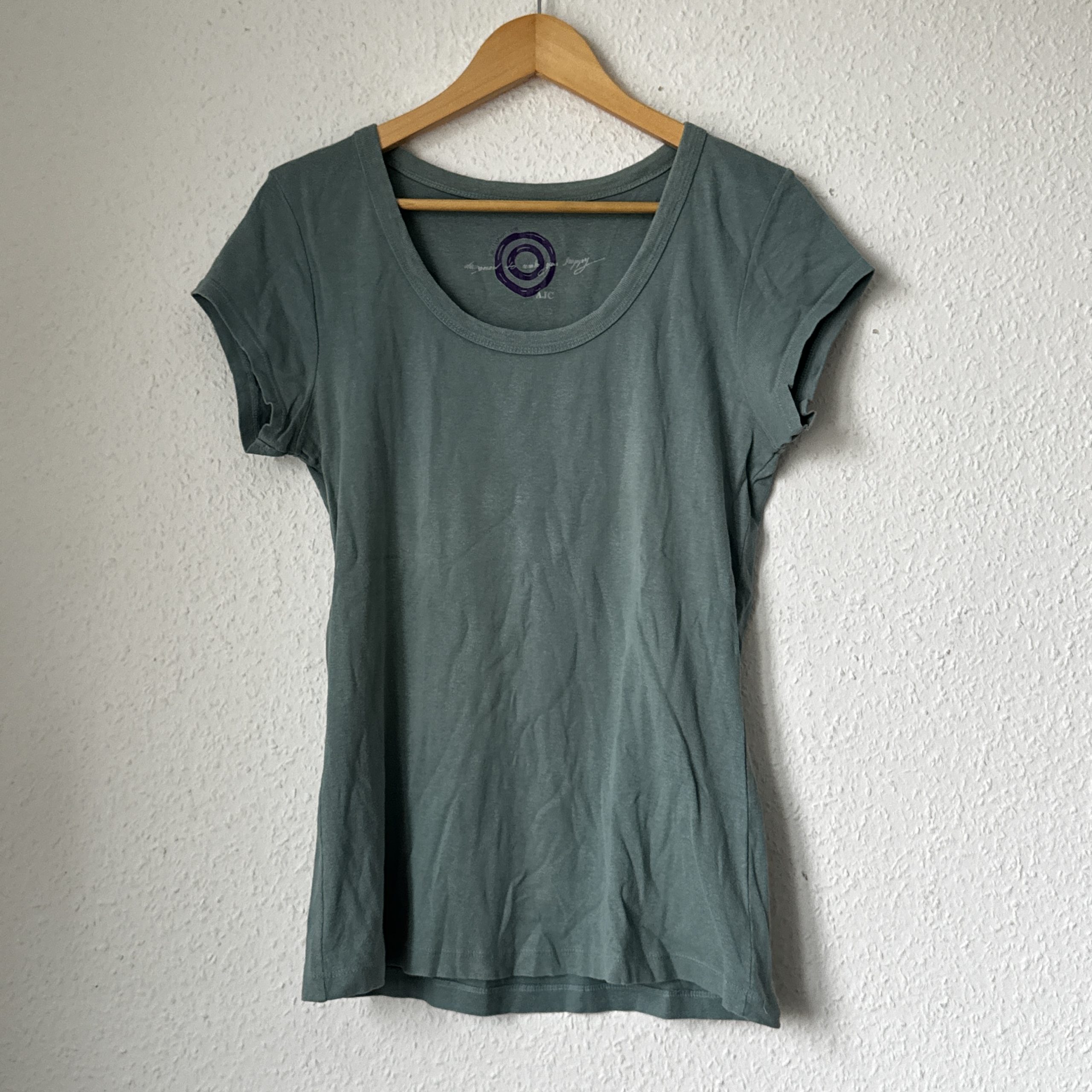 AJC Green Scoop Neck T-Shirt Size S 2255