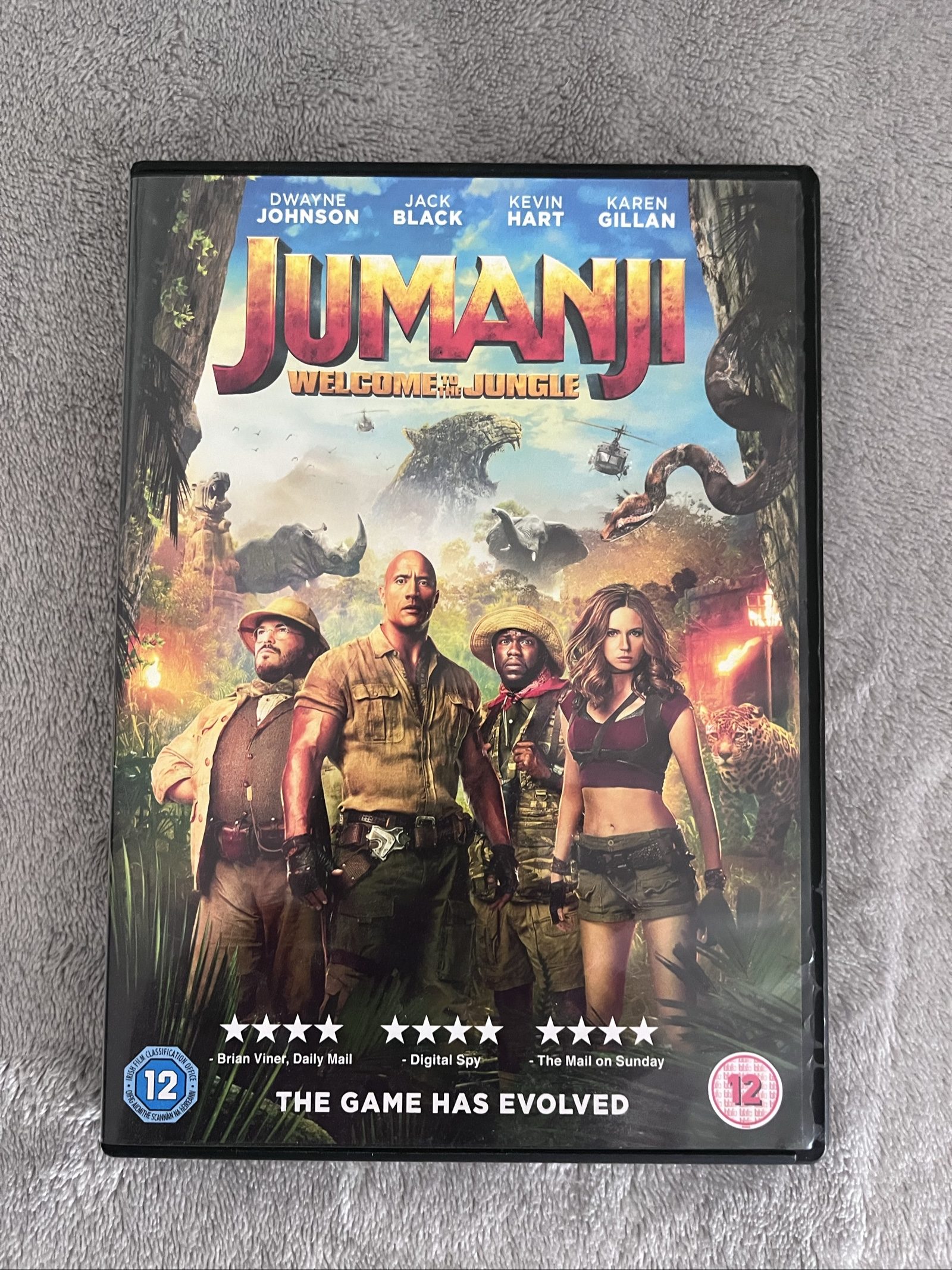 Jumanji Welcome to the Jungle DVD 12 Rated UK