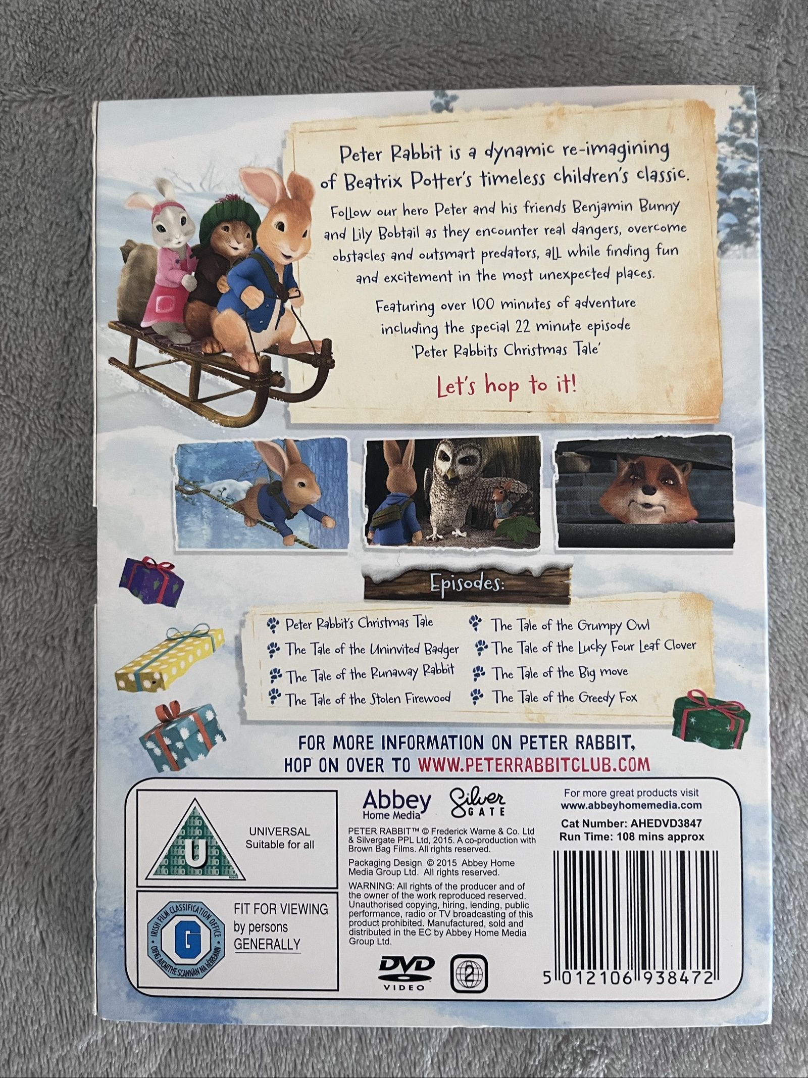 Peter Rabbit Christmas Tale DVD Multi-Coloured Family Animation image 2