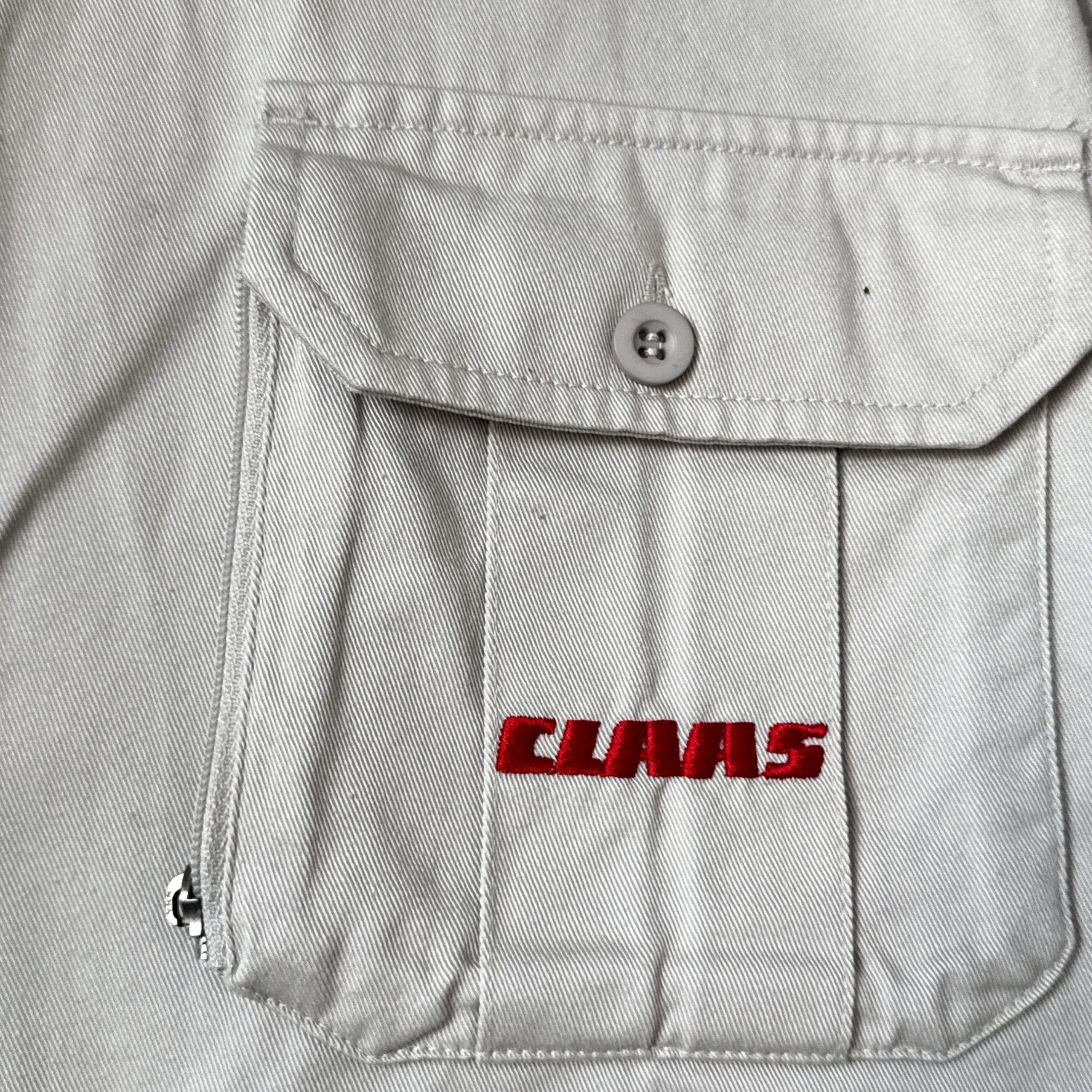 CLAAS Beige Work Shirt M with Zipper Pocket 2275 image 4