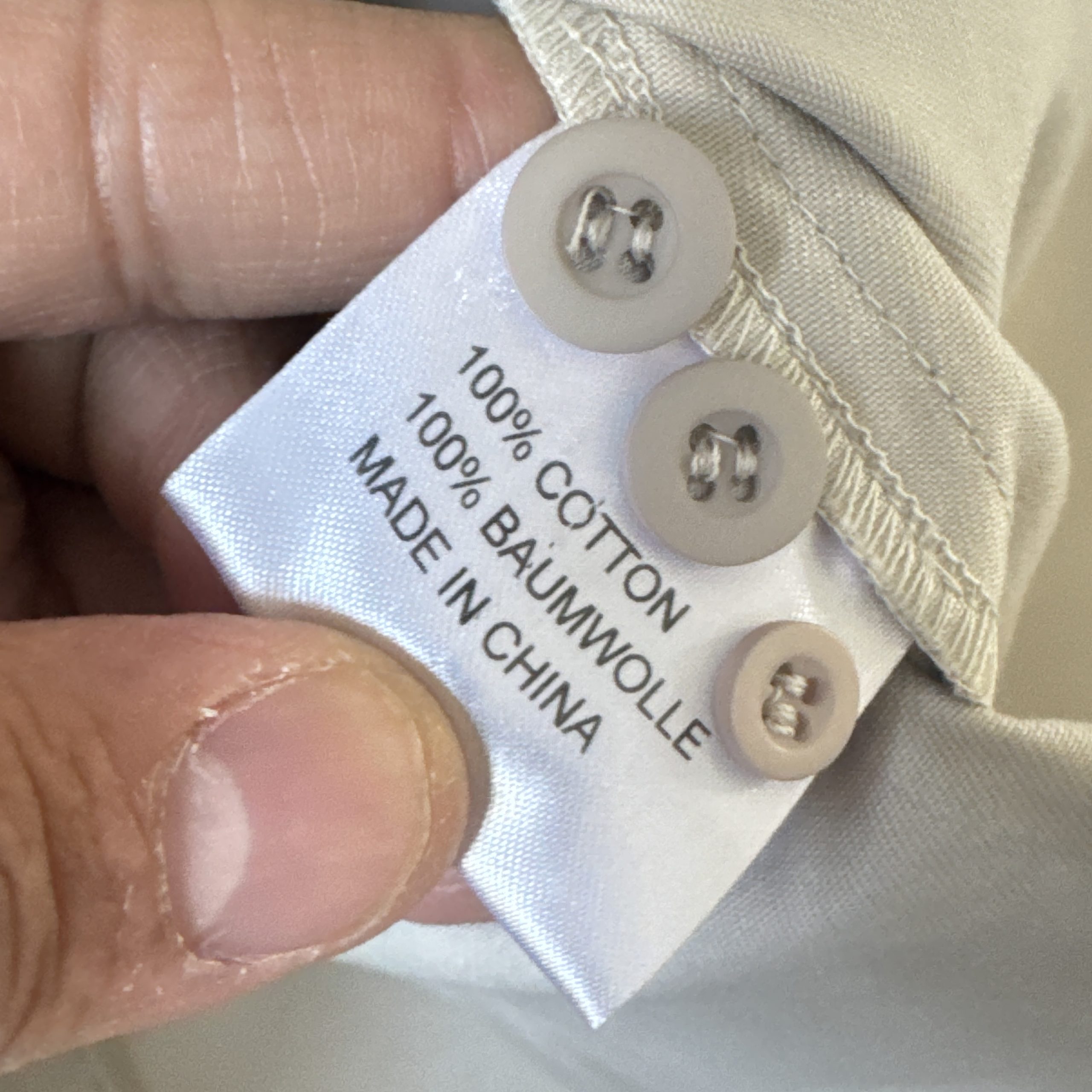 CLAAS Beige Work Shirt M with Zipper Pocket 2275 image 9