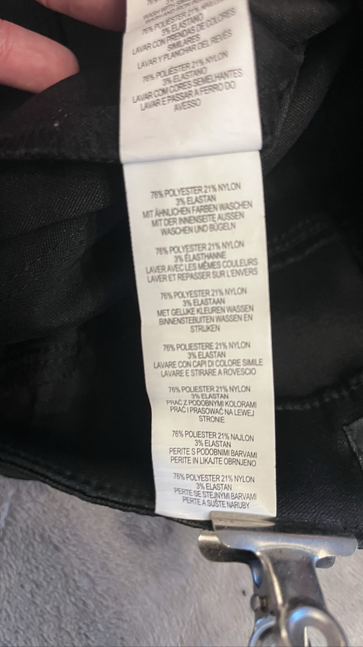 Primark Black Faux Leather Skinny Trousers UK 12 image 6