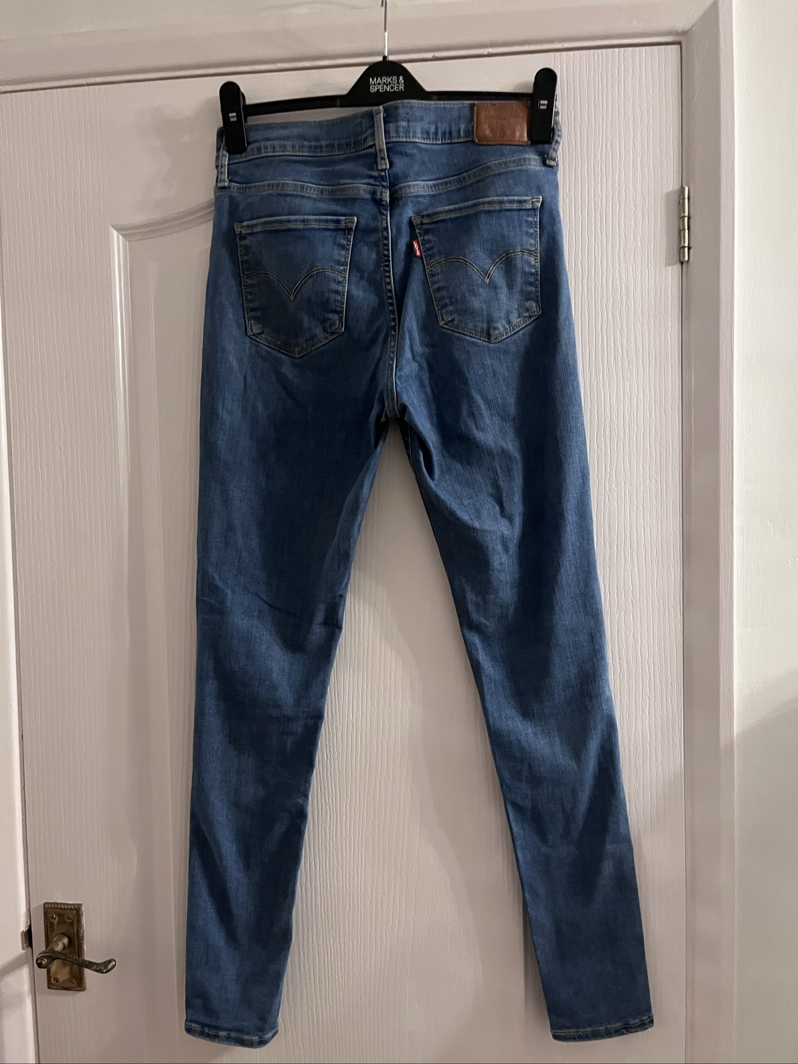 Levi's Blue 720 High Rise Super Skinny Jeans 28 image 5