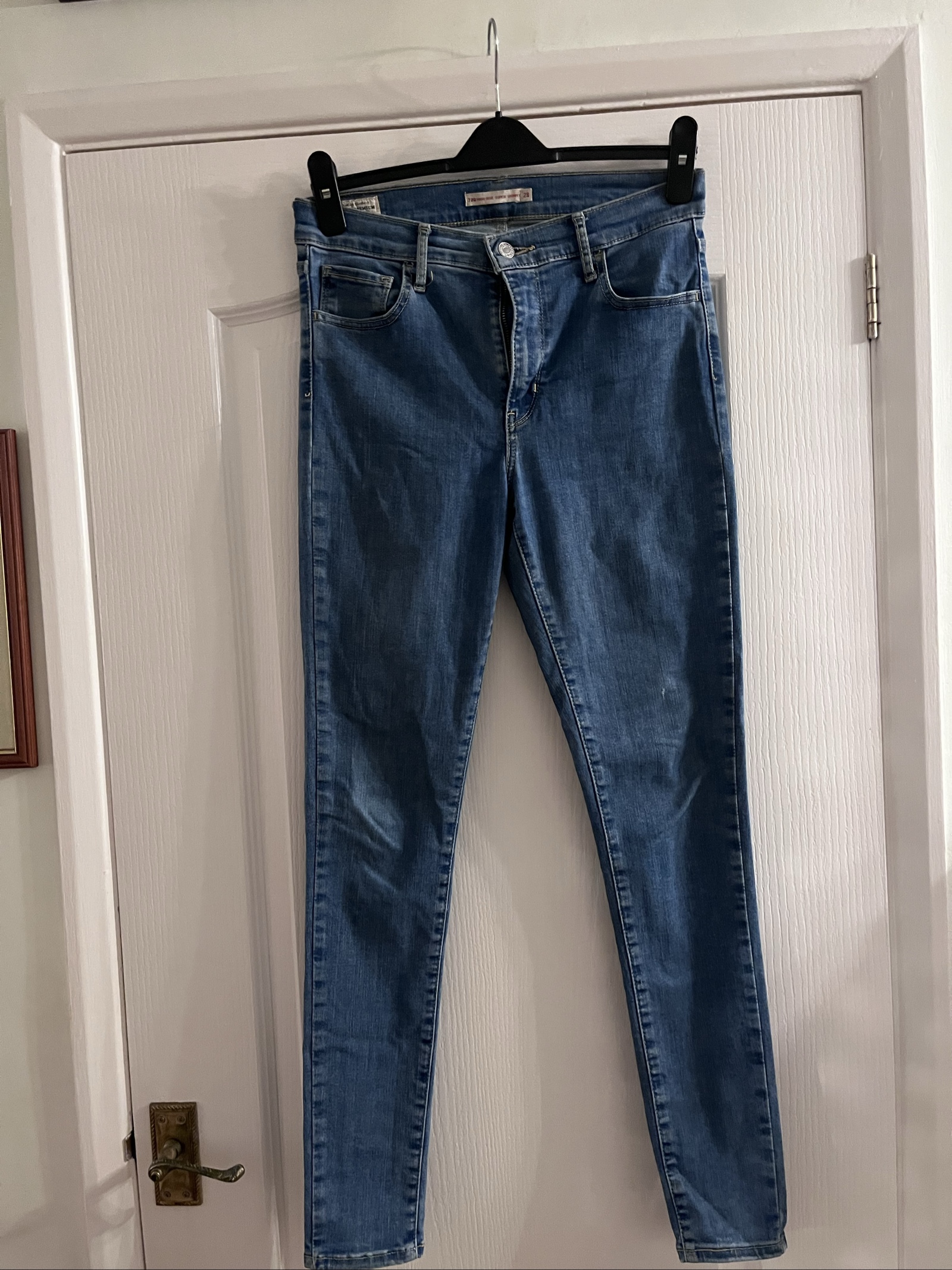 Levi's Blue 720 High Rise Super Skinny Jeans 28 image 10