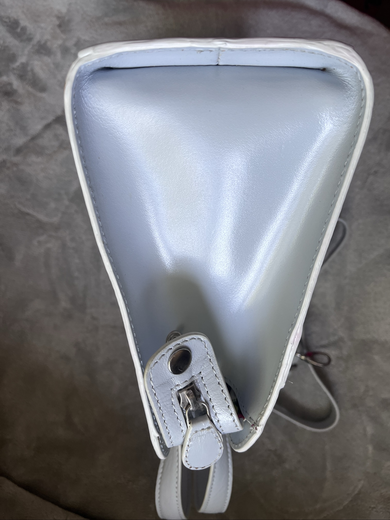 Osprey London pale grey Leather Handbag with Strap Women Other image 5