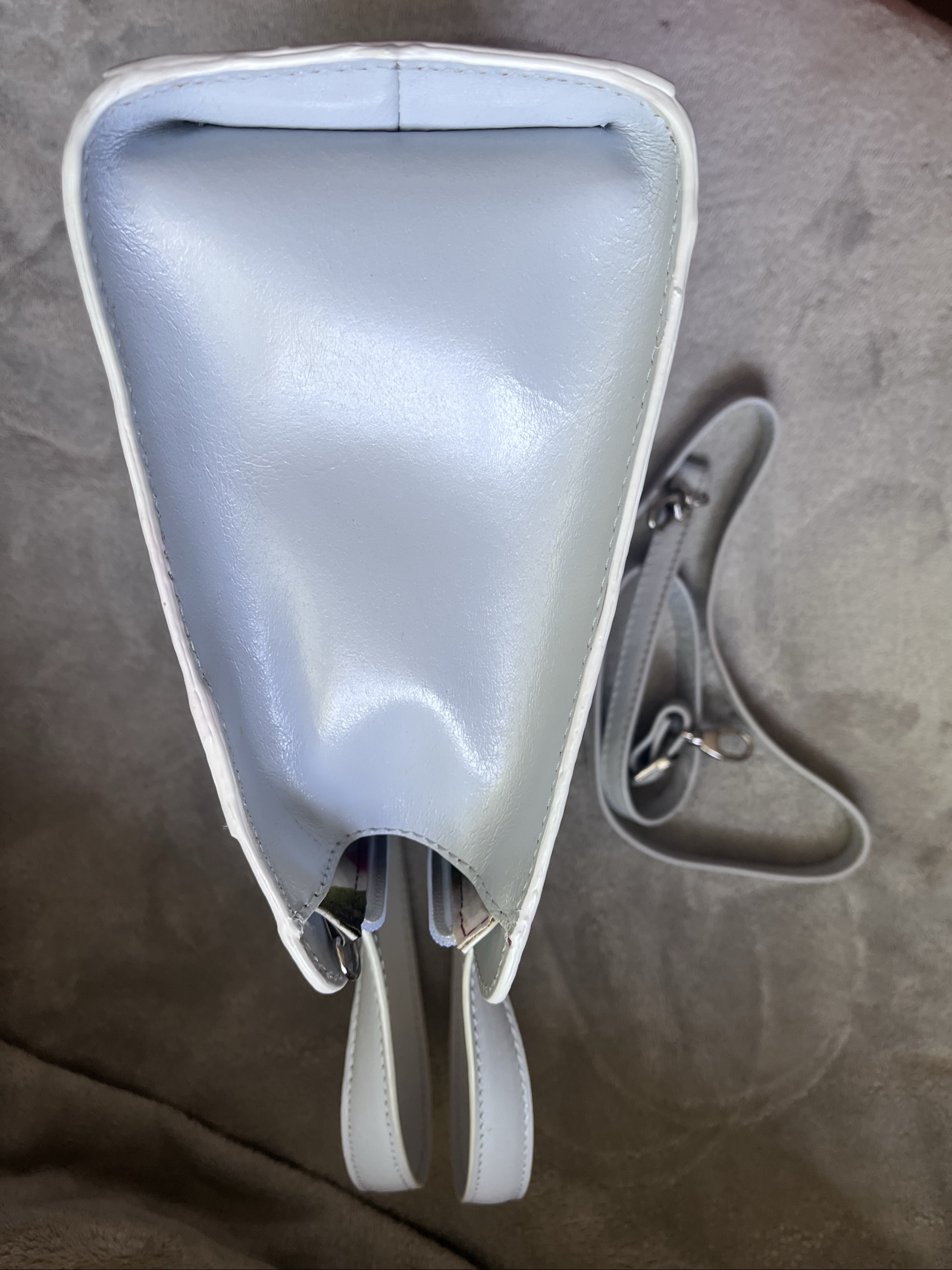 Osprey London pale grey Leather Handbag with Strap Women Other image 6