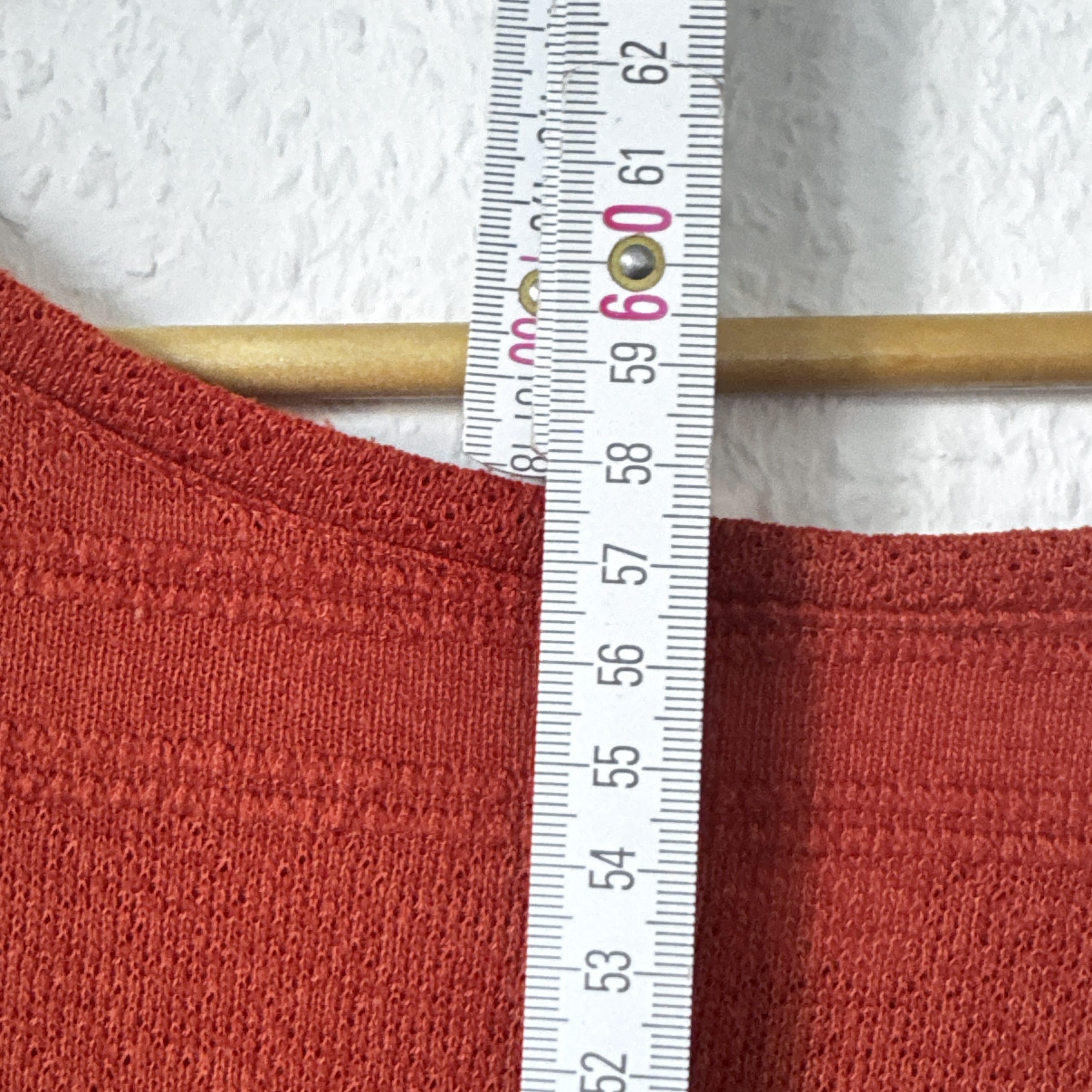 H&M Red Textured Knit Top XL 92% Polyester & 7% Viscose 2279 image 7