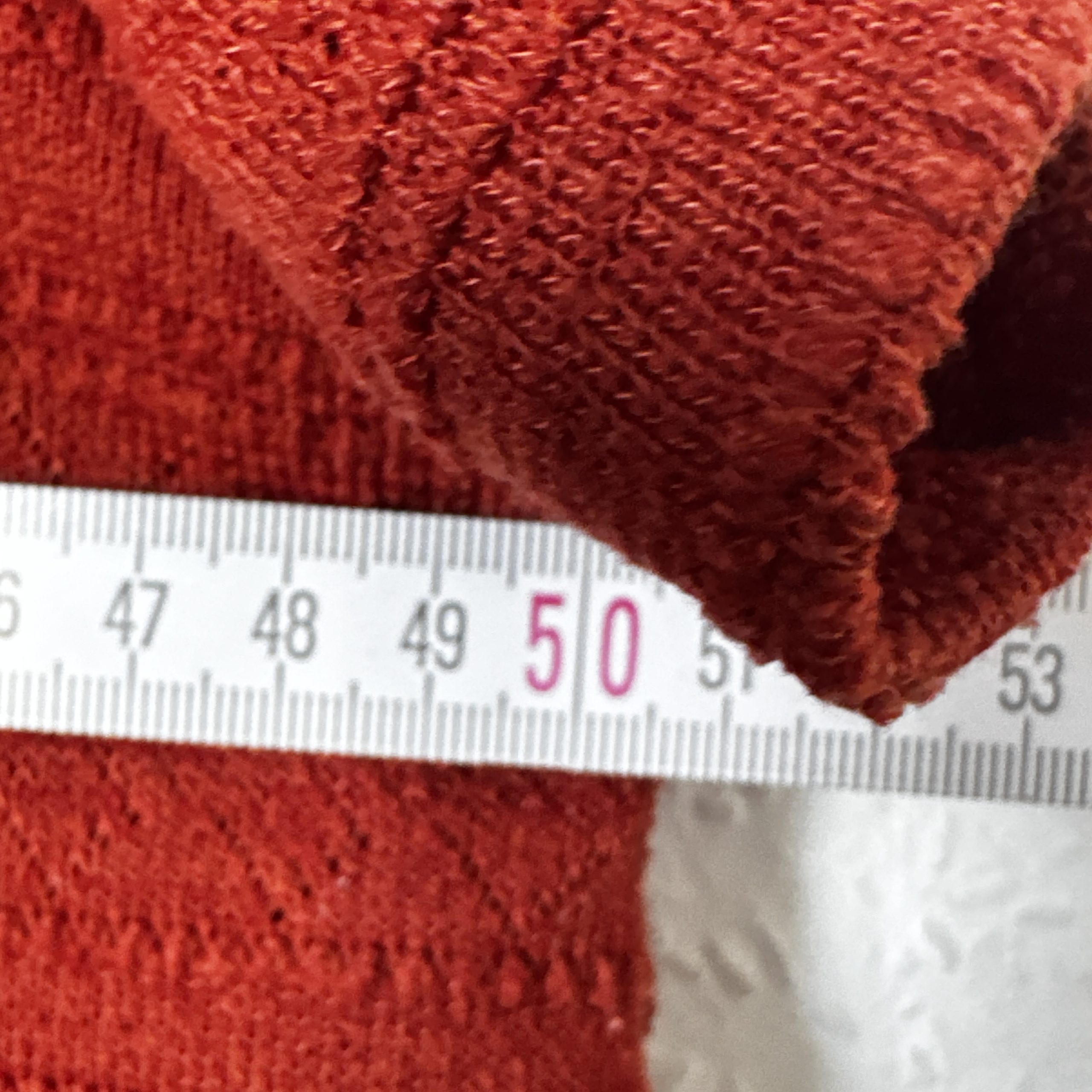 H&M Red Textured Knit Top XL 92% Polyester & 7% Viscose 2279 image 9