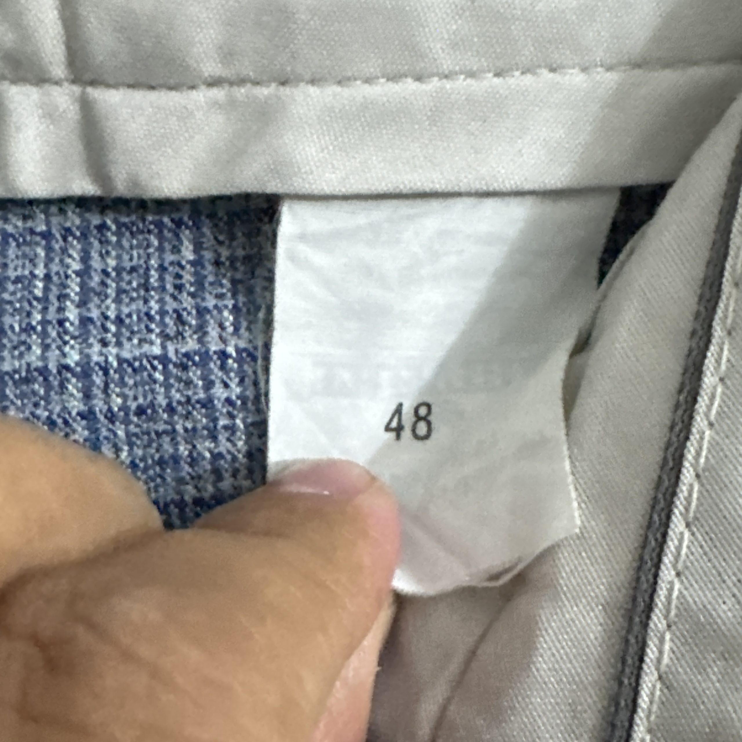 Trevira Grey Checked Pleated Trousers Size 32 2290 image 9