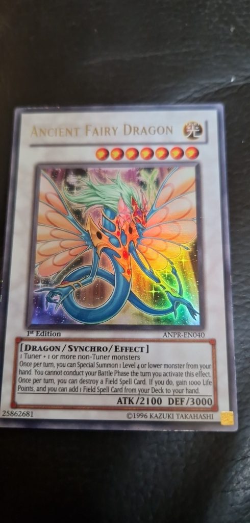 Yu-Gi-Oh Ancient Fairy Dragon Holo 1st Edition Collectible Card