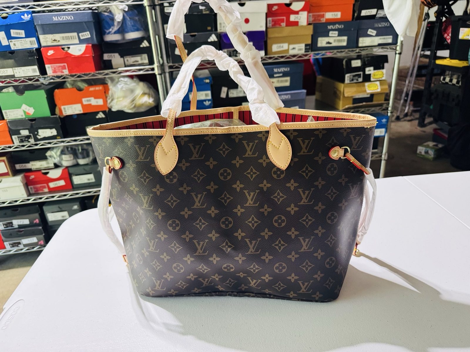 Louis Vuitton Brown Monogram Canvas Neverfull MM Tote Bag image 3