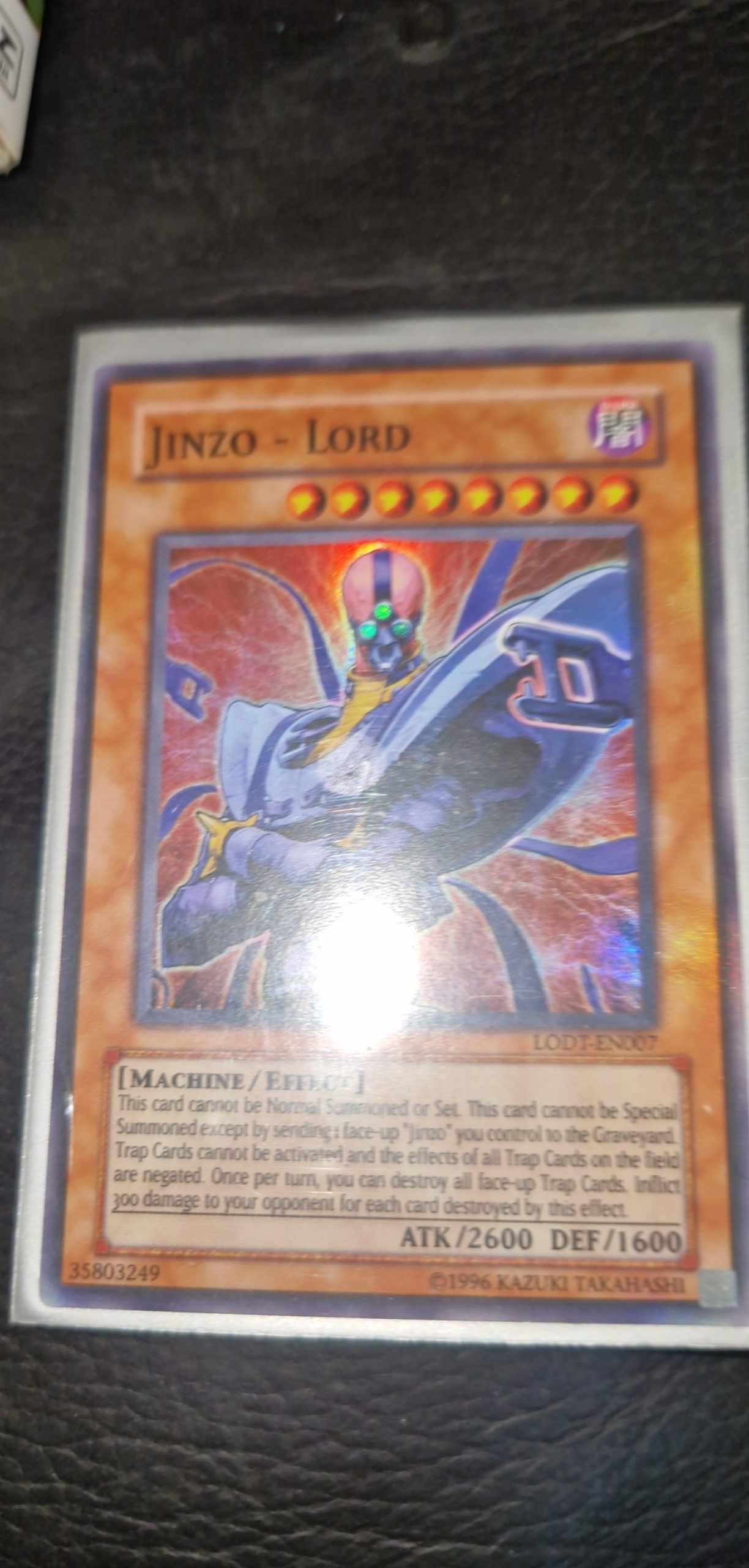 Yu-Gi-Oh Jinzo Lord Rare Collectible Card