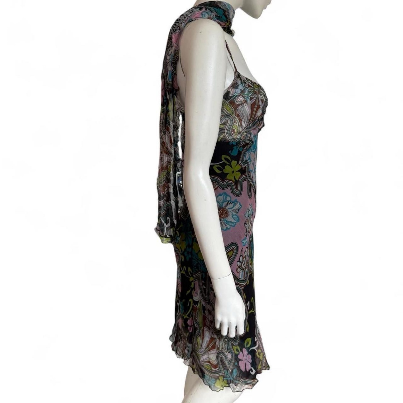 Vintage Blu in Firenze Dress and Scarf - UK S image 3