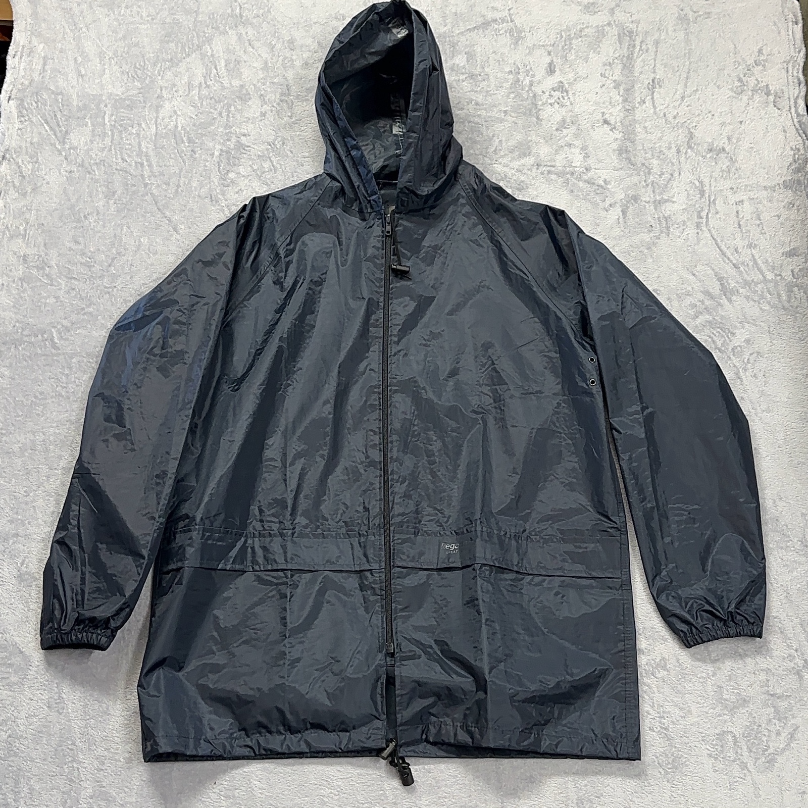Regatta Black Waterproof Hooded Rain Jacket L