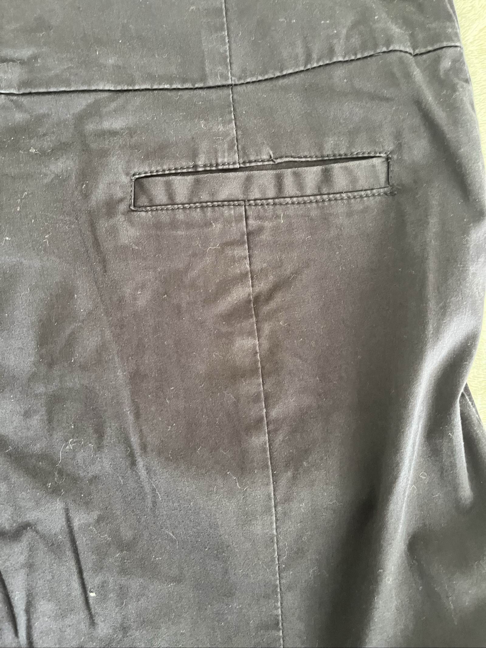 H&M Navy Classic Cropped Trousers UK 12 Modern Fit image 3