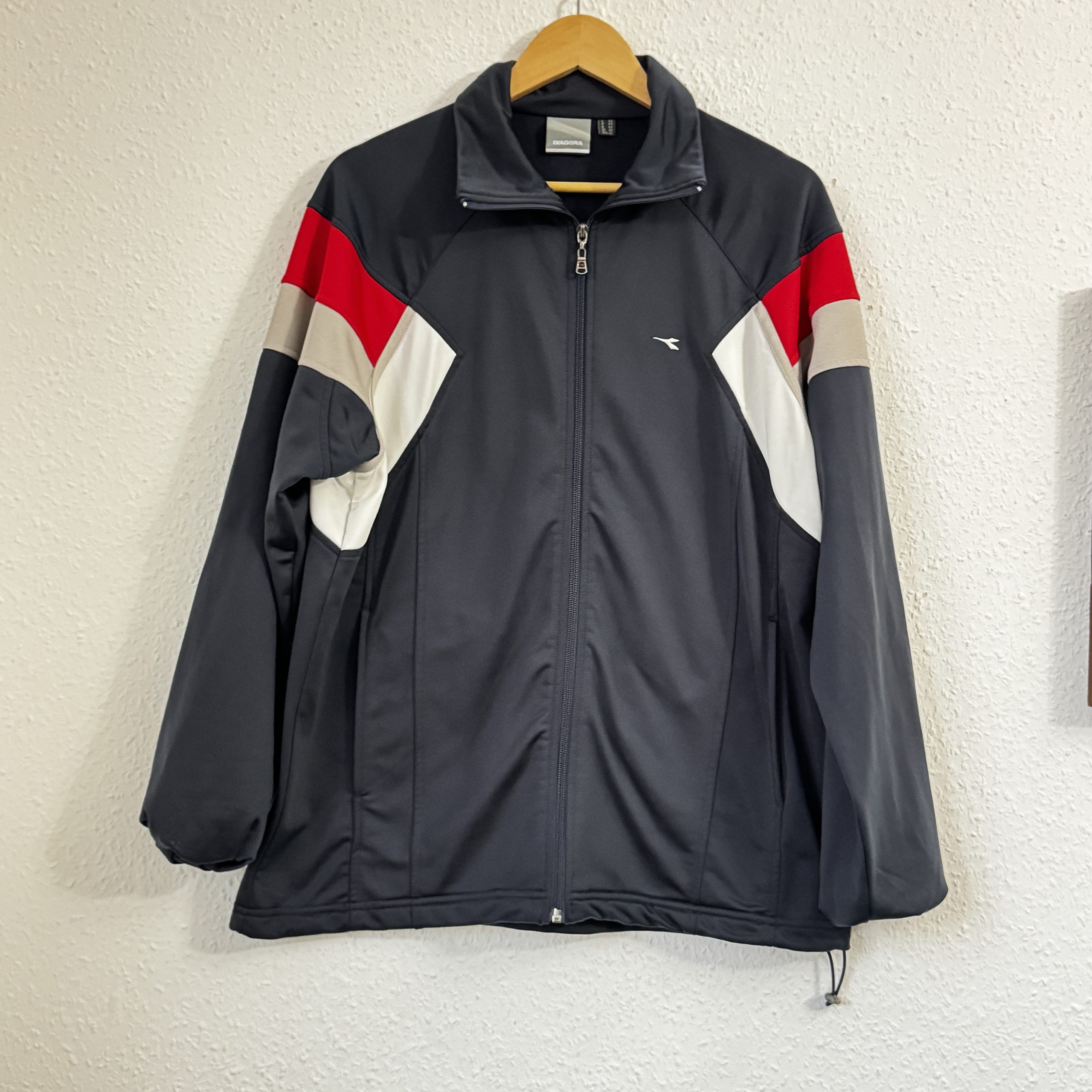 Diadora Black, Red & White Track Jacket XXL 2303