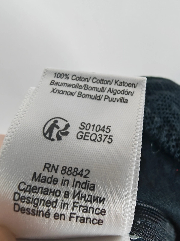 La Redoute Black Textured Mini Skirt - UK 10 / US 8 - Lace Hem Cotton Blend - Swiss image 9