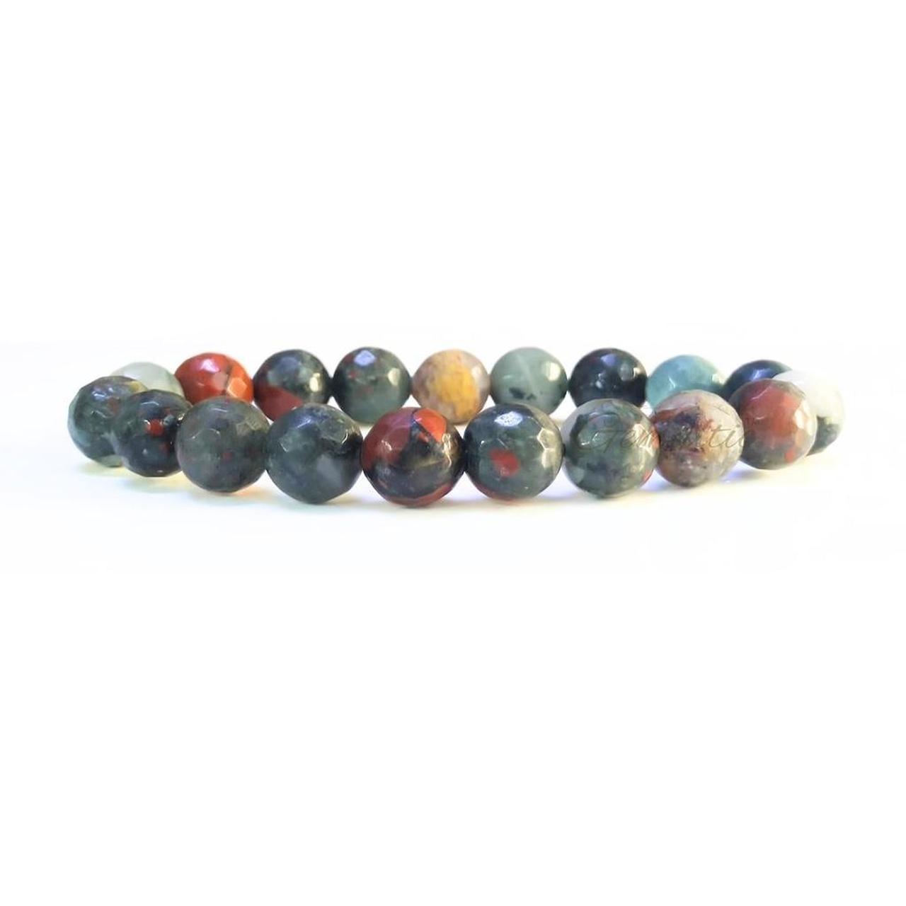 Bloodstone stretchy bracelet
