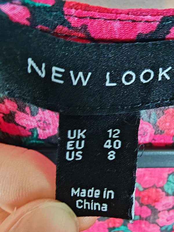 Women's Floral Sheer Midi Dress Long Sleeve Smocked V-Neck Boho Size 12 image 4