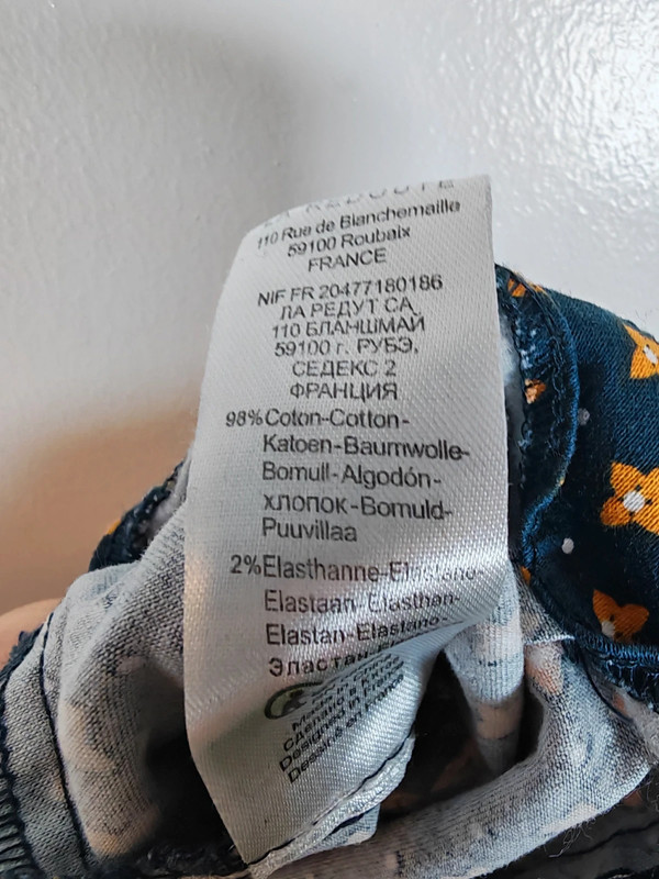 La Redoute RR Navy Geometric Print Pencil Skirt Women’s UK 10 Stretch Cotton image 6