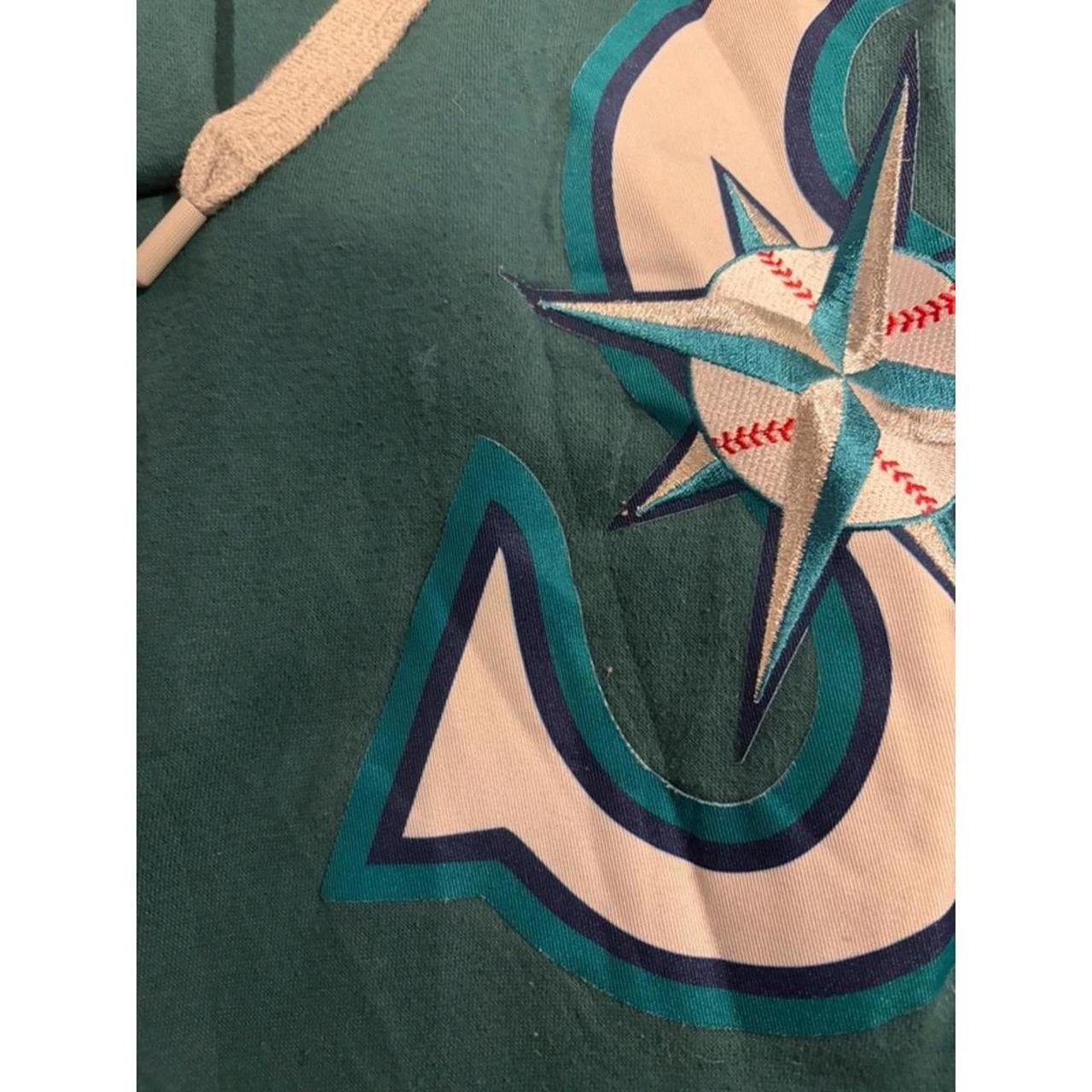 Seattle Mariners Teal Pullover Hoodie – Antigua – Size XL image 3