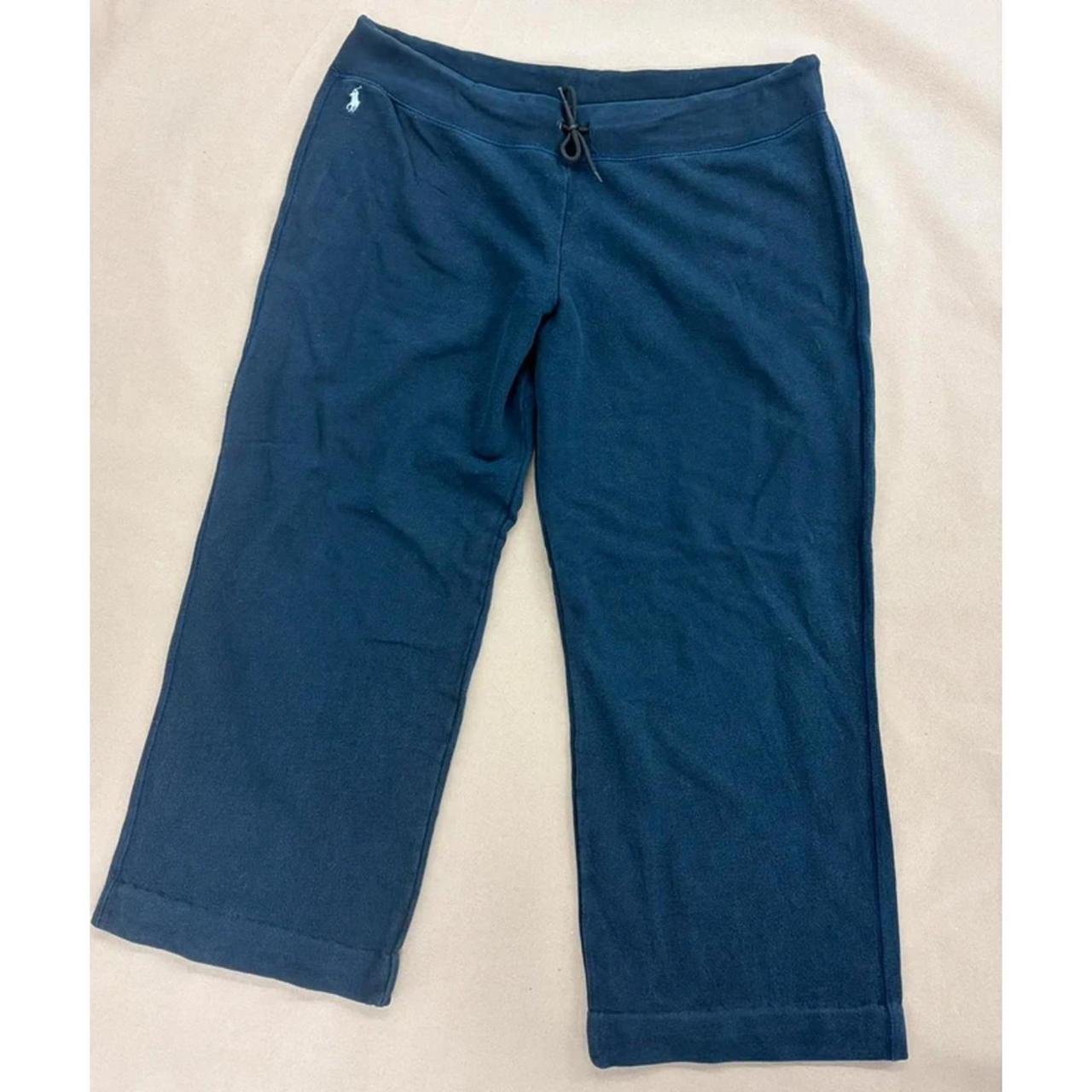 Ralph Lauren Sport Cropped Sweatpants – Navy Blue (Size XL) image 2