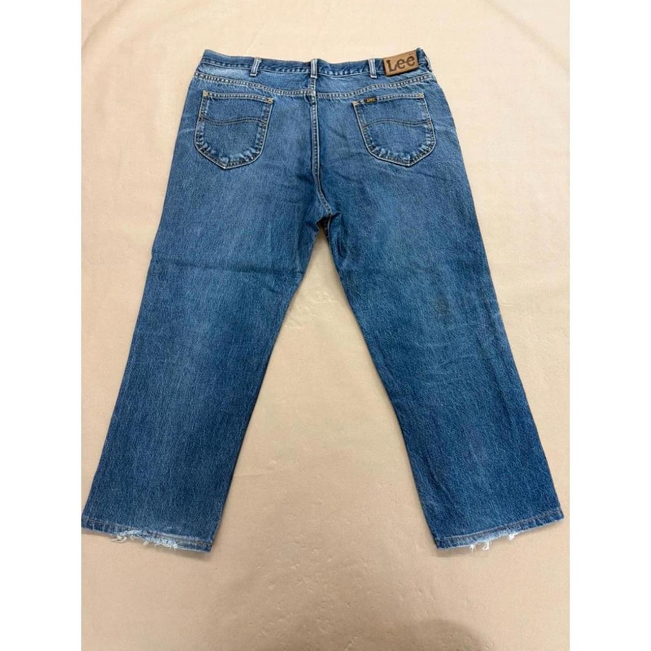 Lee Vintage Straight-Leg Blue Jeans (Mid Wash) 40” waist image 8