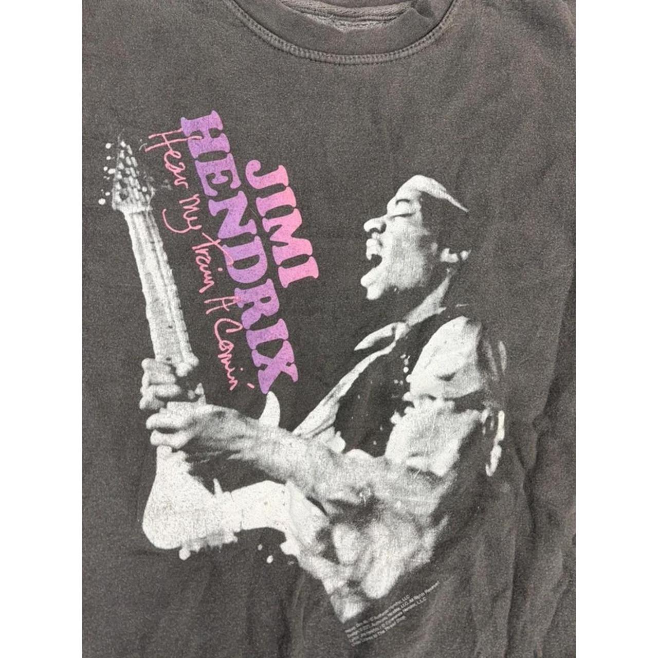 Jimi Hendrix Graphic Crewneck Sweatshirt – Grey – Size S image 5